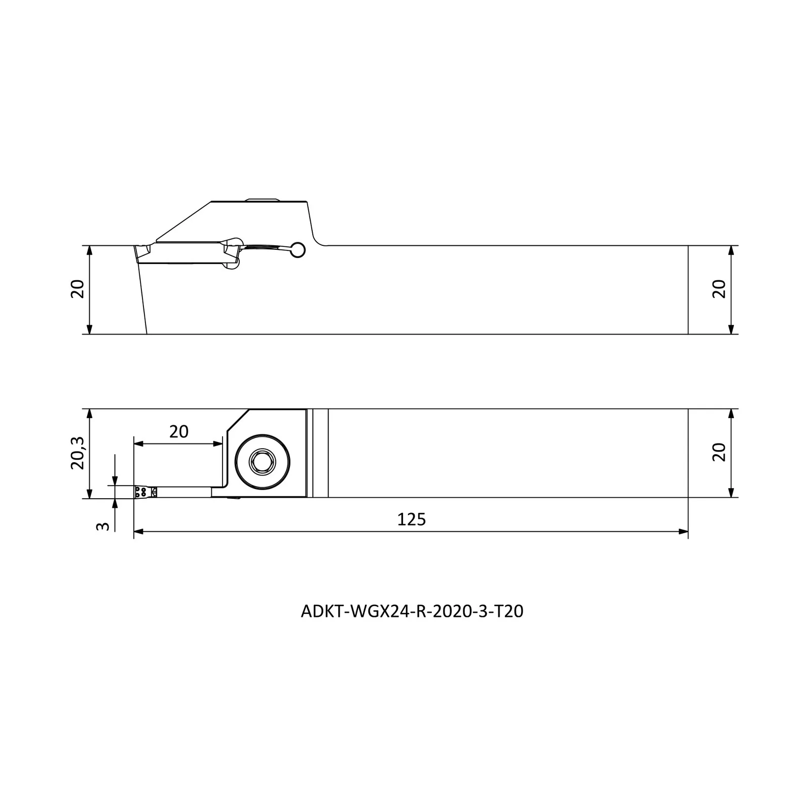 ADKT-WGX24-R-2020-3-T20 &mdash; dimensioned drawing