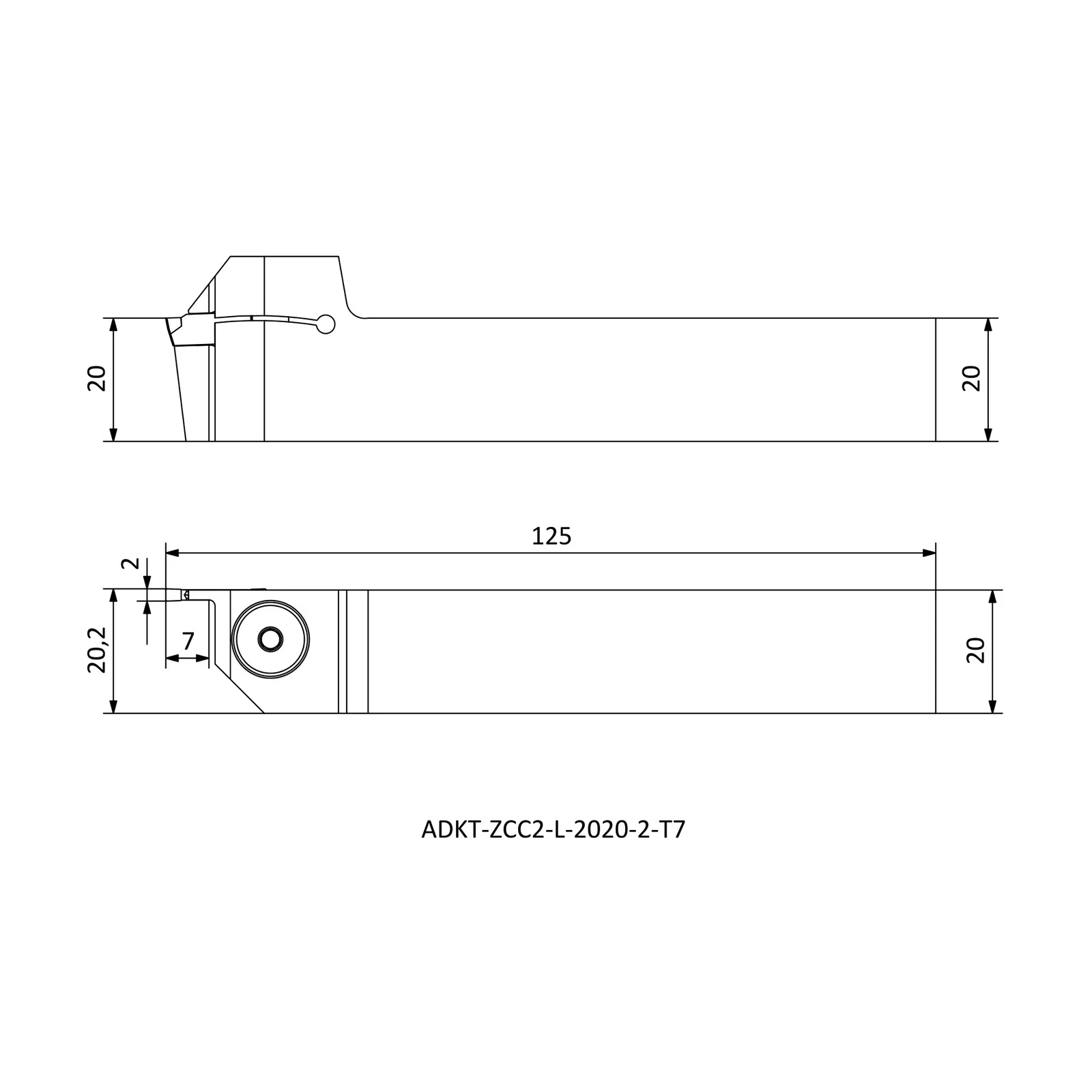 ADKT-ZCC2-L-2020-2-T7 &mdash; dimensioned drawing