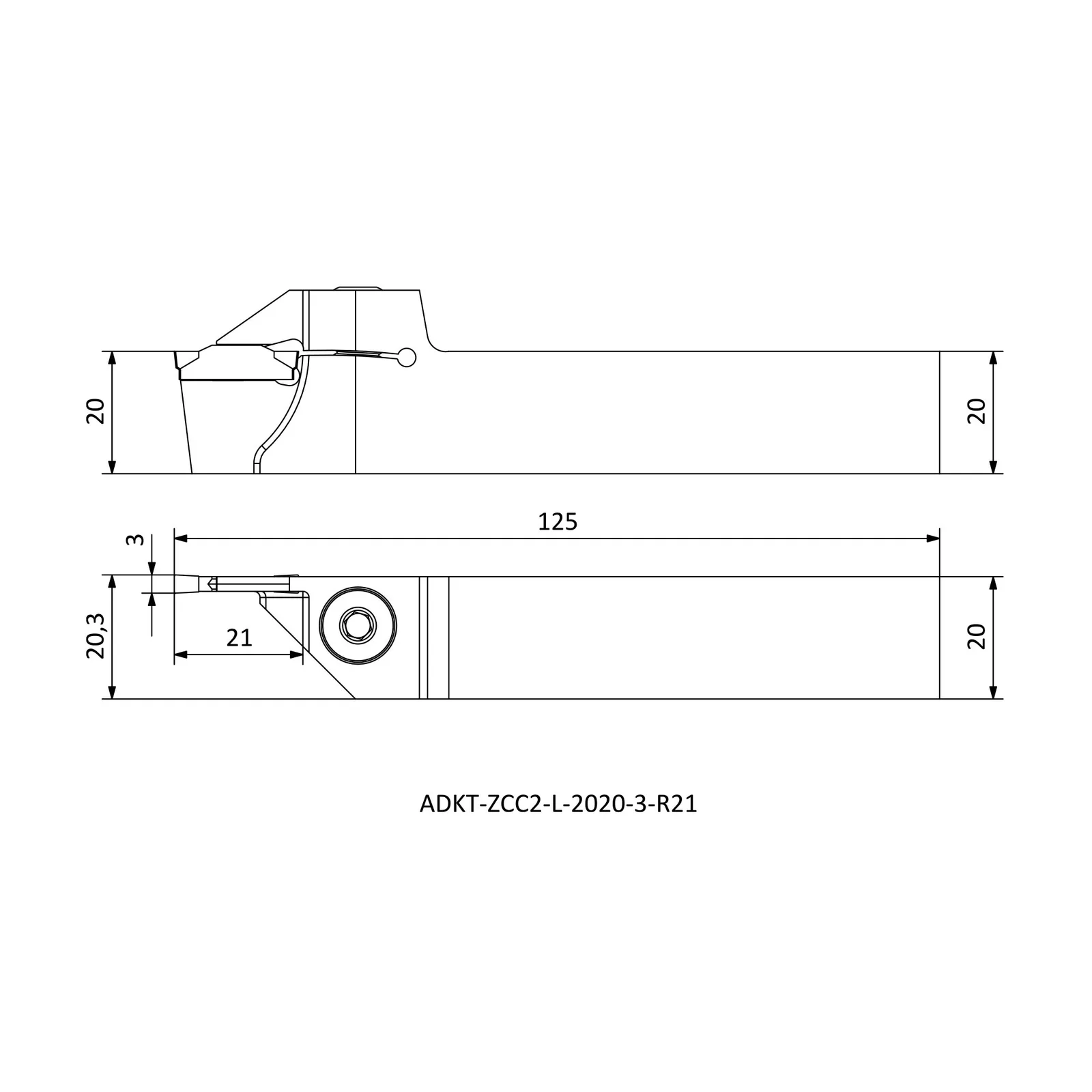 ADKT-ZCC2-L-2020-3-R21 &mdash; dimensioned drawing