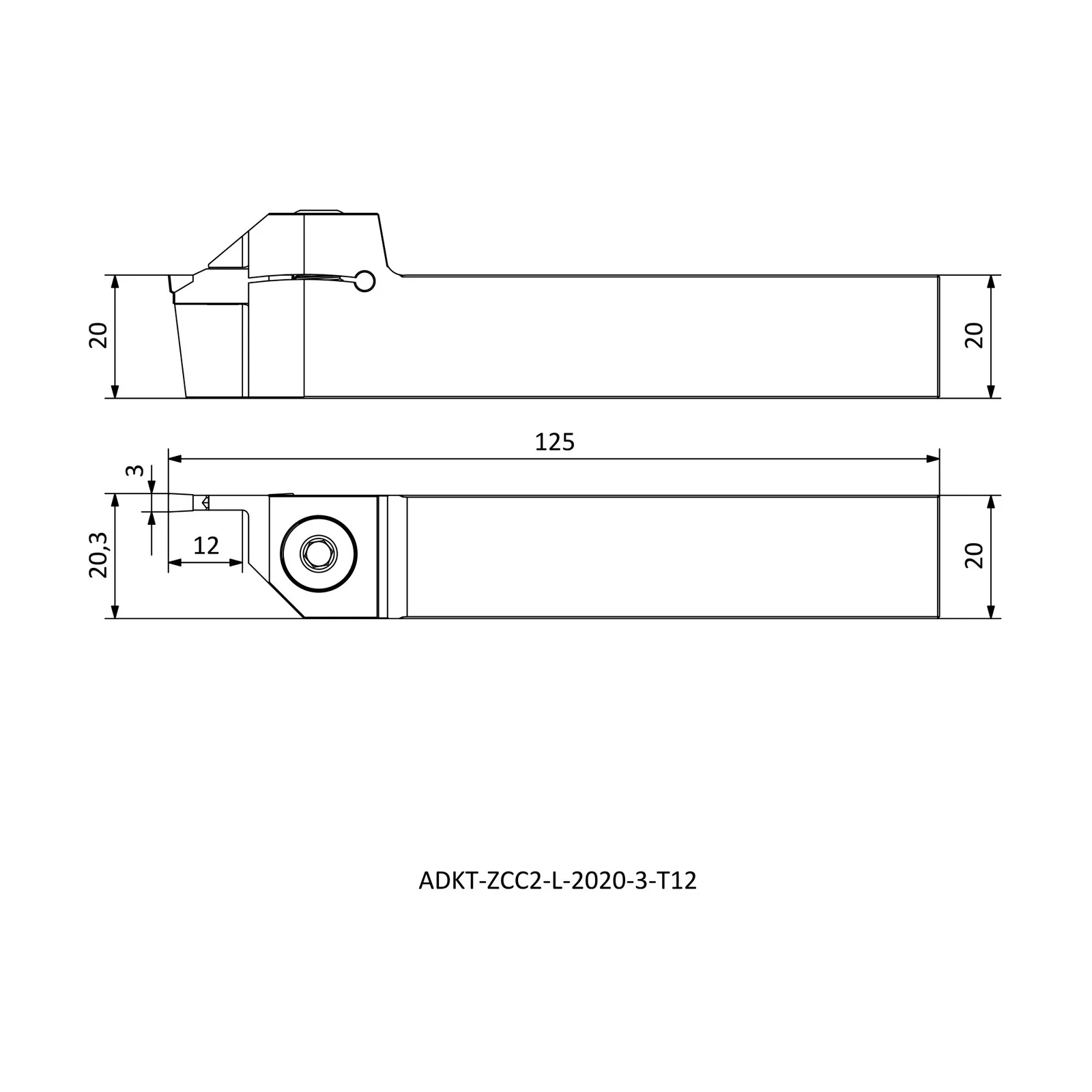ADKT-ZCC2-L-2020-3-T12 &mdash; dimensioned drawing