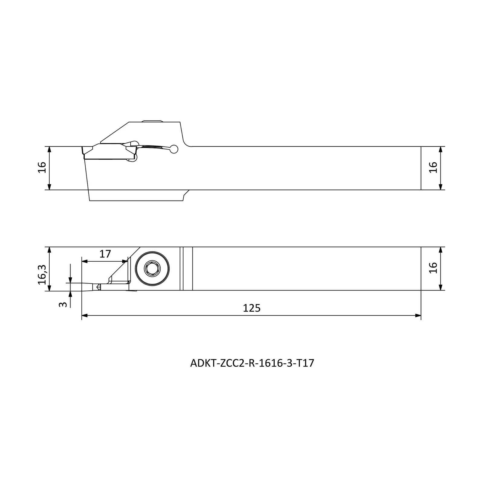 ADKT-ZCC2-R-1616-3-T17 &mdash; dimensioned drawing