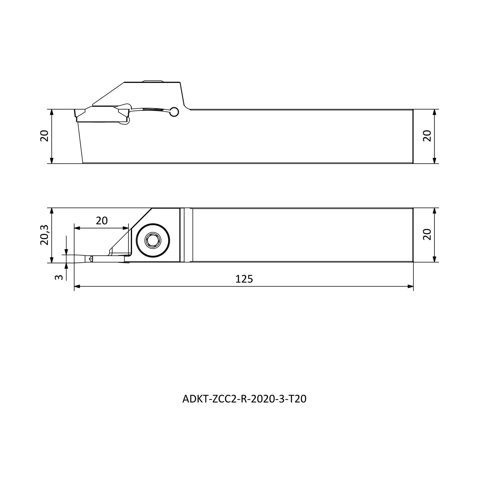 ADKT-ZCC2-R-2020-3-T20 &mdash; dimensioned drawing