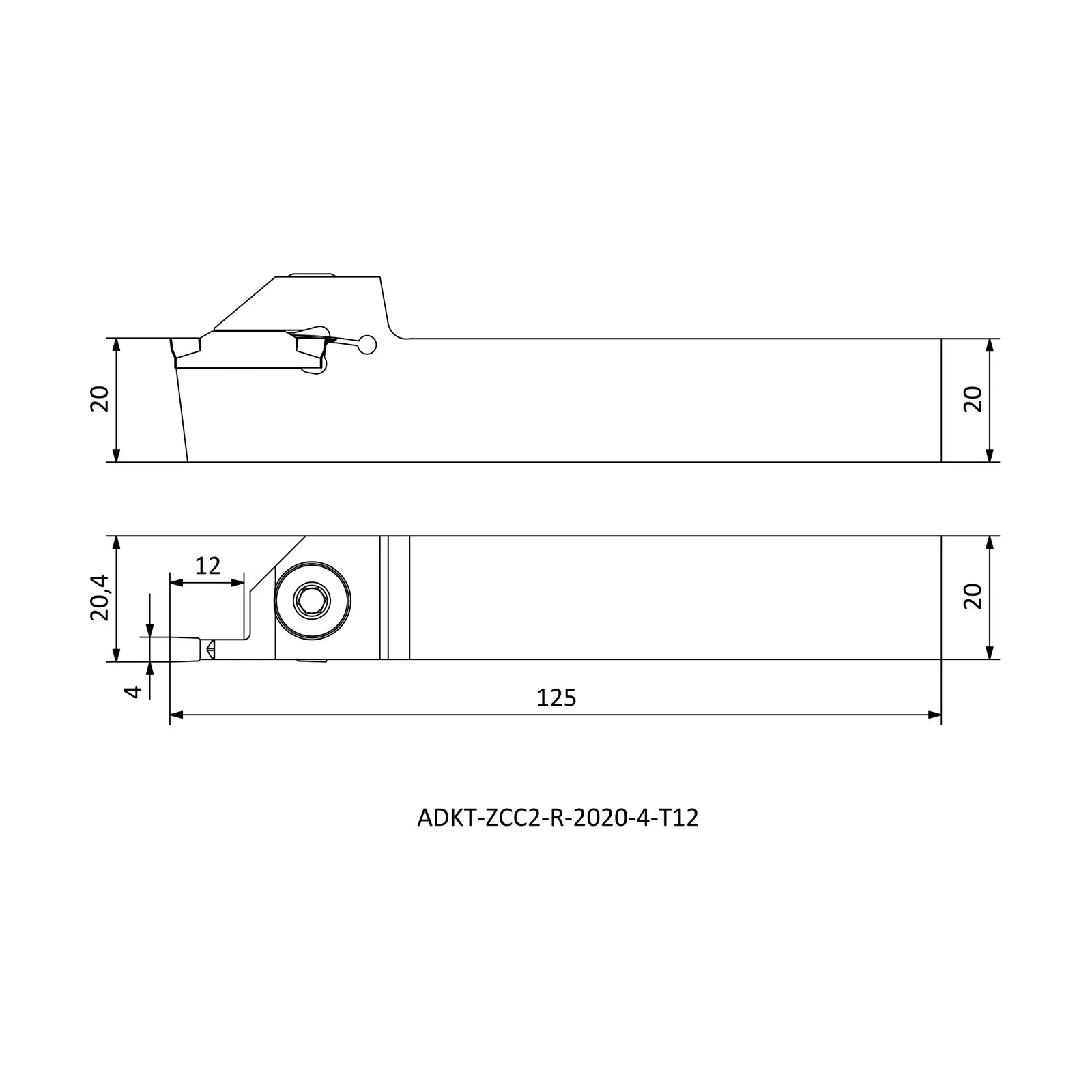 ADKT-ZCC2-R-2020-4-T12 &mdash; dimensioned drawing