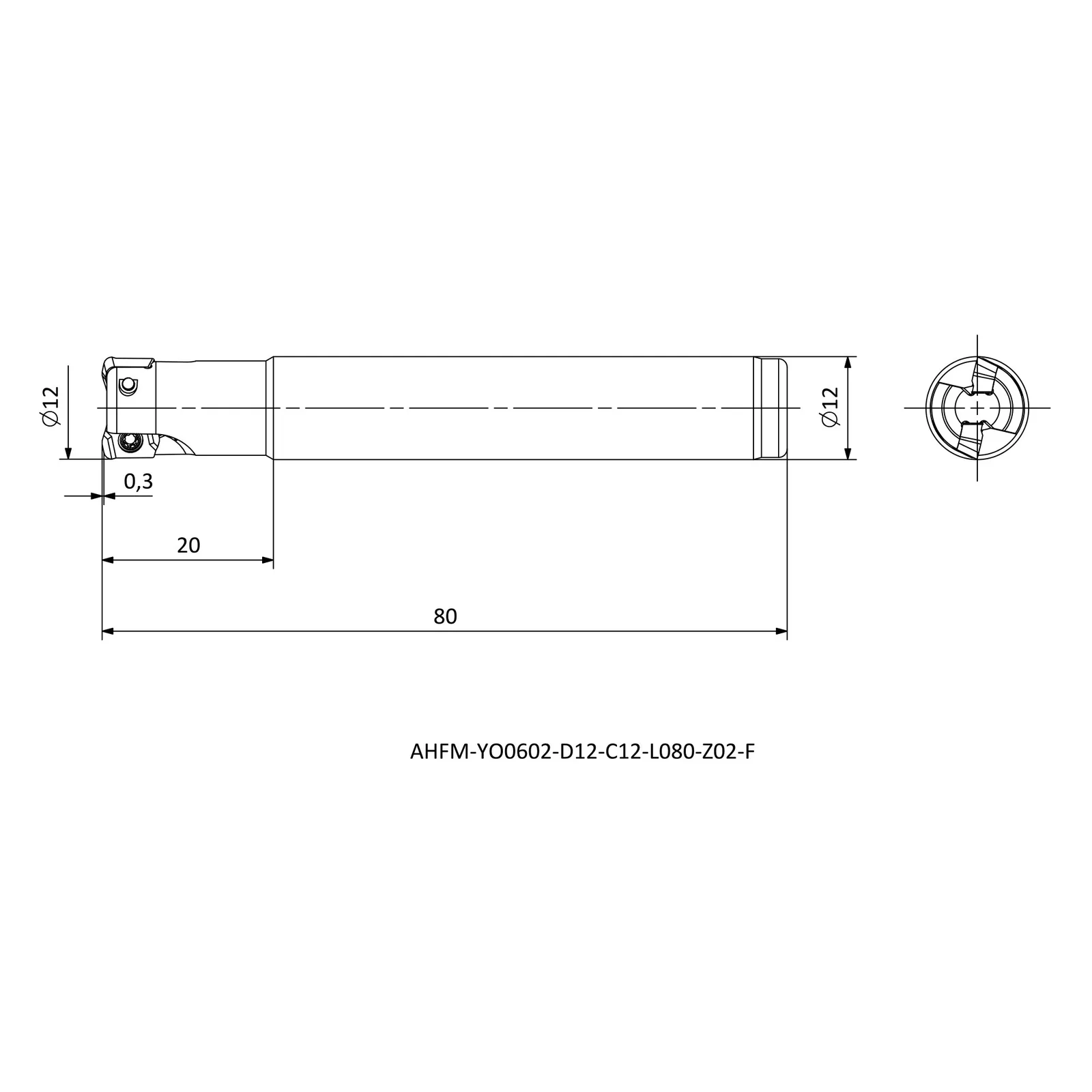 AHFM-YO0602-D12-C12-L080-Z02-F &mdash; dimensioned drawing