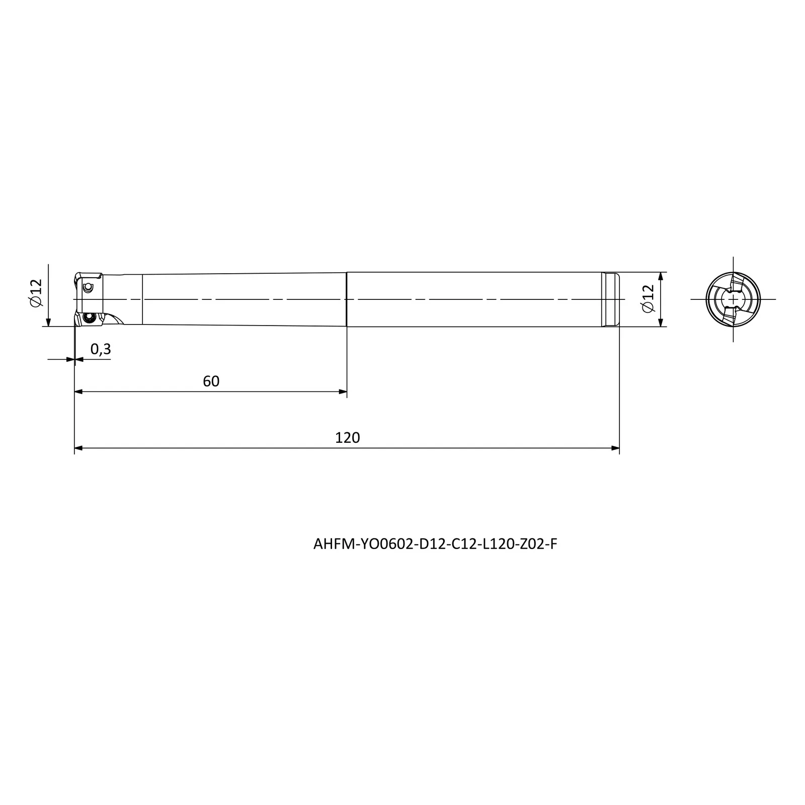 AHFM-YO0602-D12-C12-L120-Z02-F &mdash; dimensioned drawing