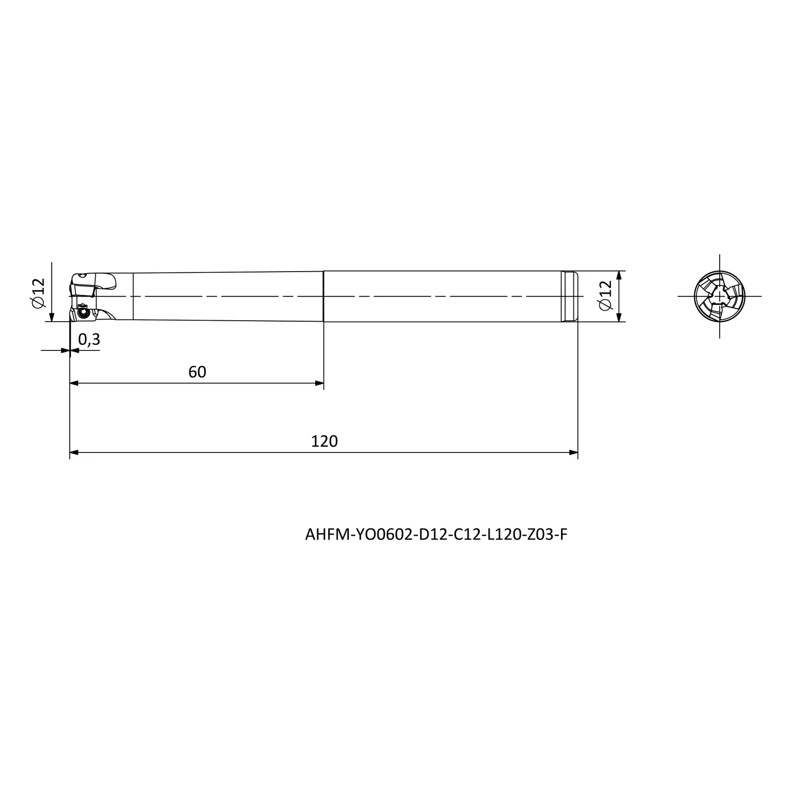 AHFM-YO0602-D12-C12-L120-Z03-F &mdash; dimensioned drawing