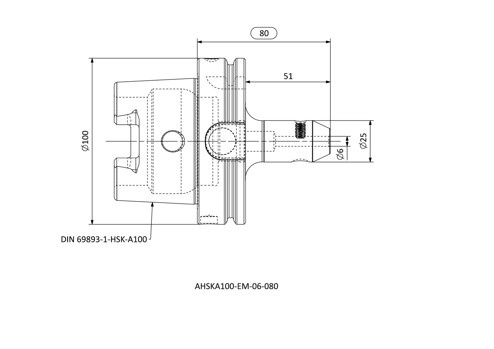AHSKA100-EM-06-080 &mdash; dimensioned drawing