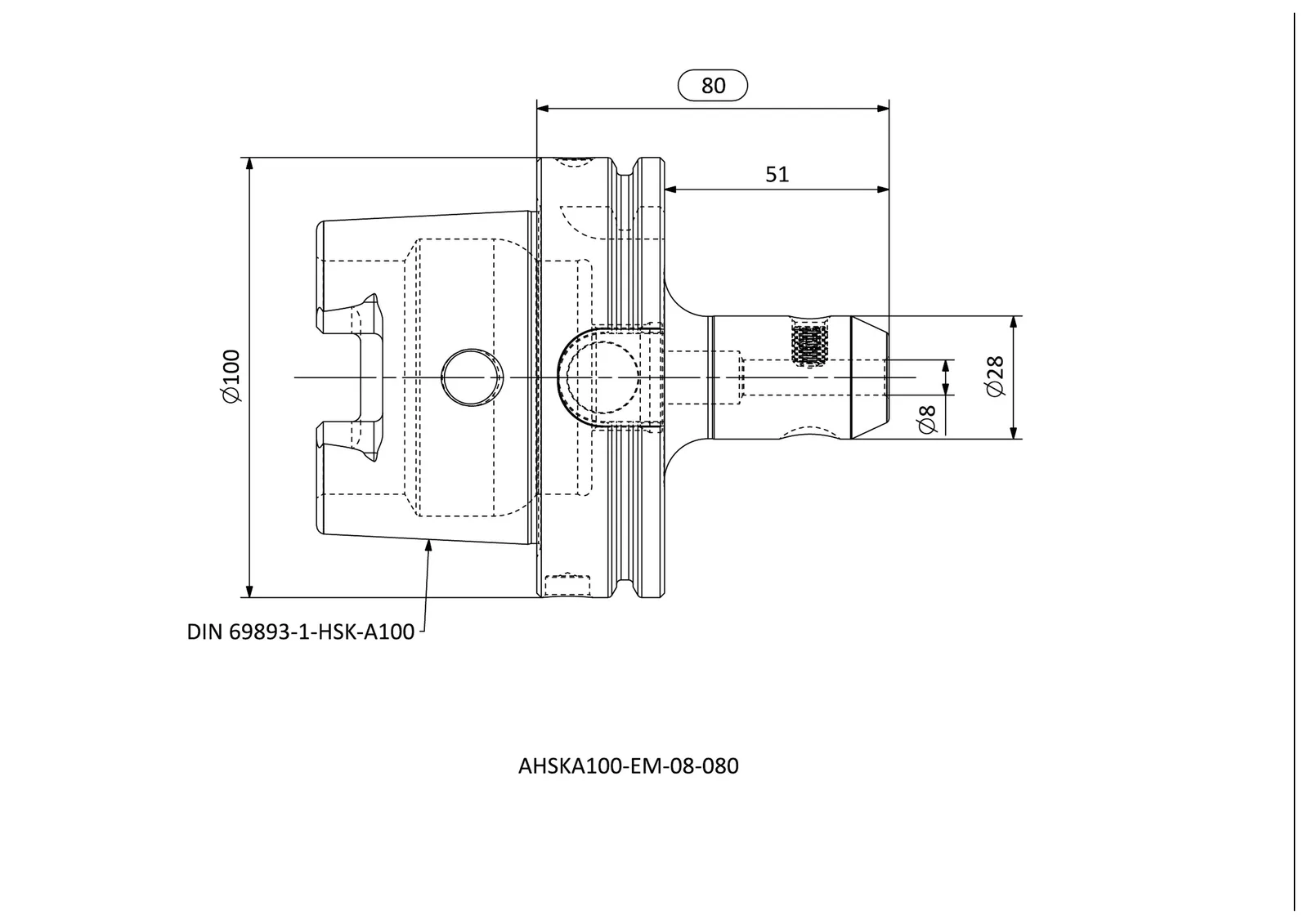 AHSKA100-EM-08-080 &mdash; dimensioned drawing