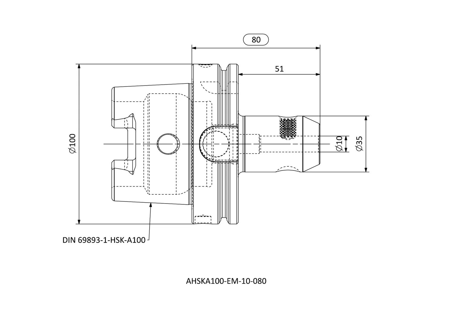 AHSKA100-EM-10-080 &mdash; dimensioned drawing