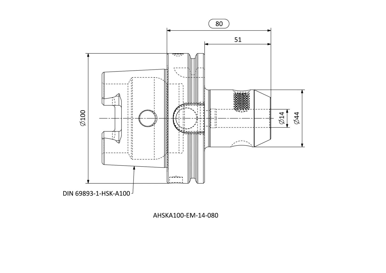 AHSKA100-EM-14-080 &mdash; dimensioned drawing