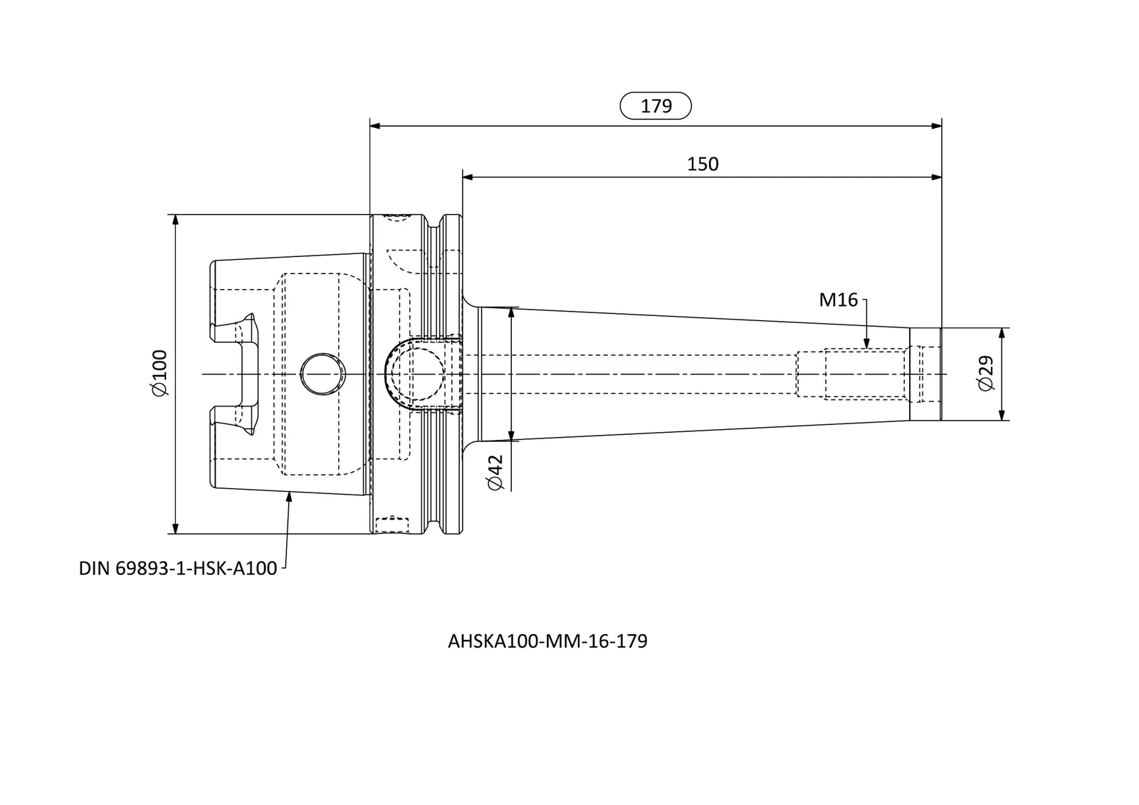 AHSKA100-MM-16-179 &mdash; dimensioned drawing