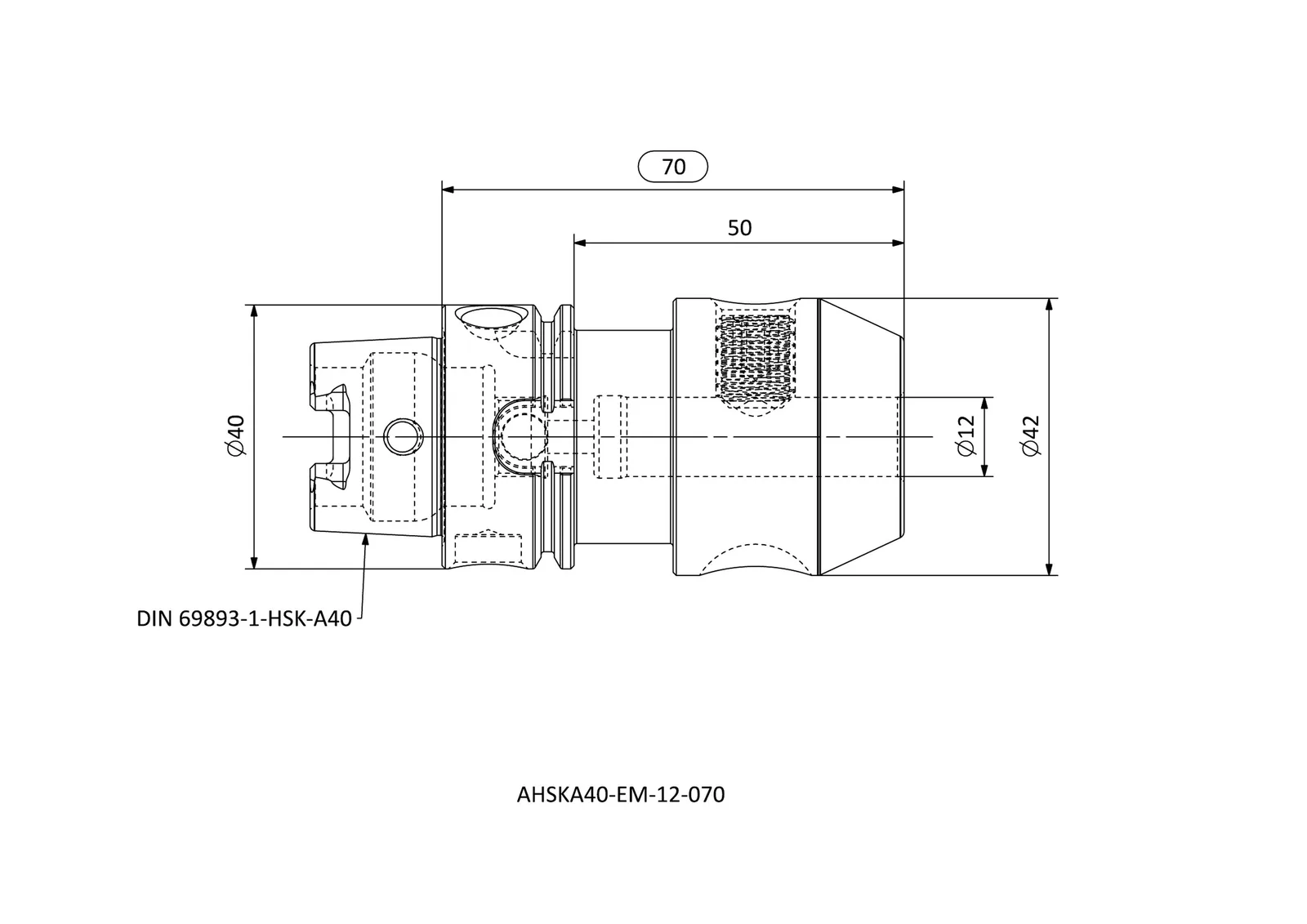 AHSKA40-EM-12-070 &mdash; dimensioned drawing