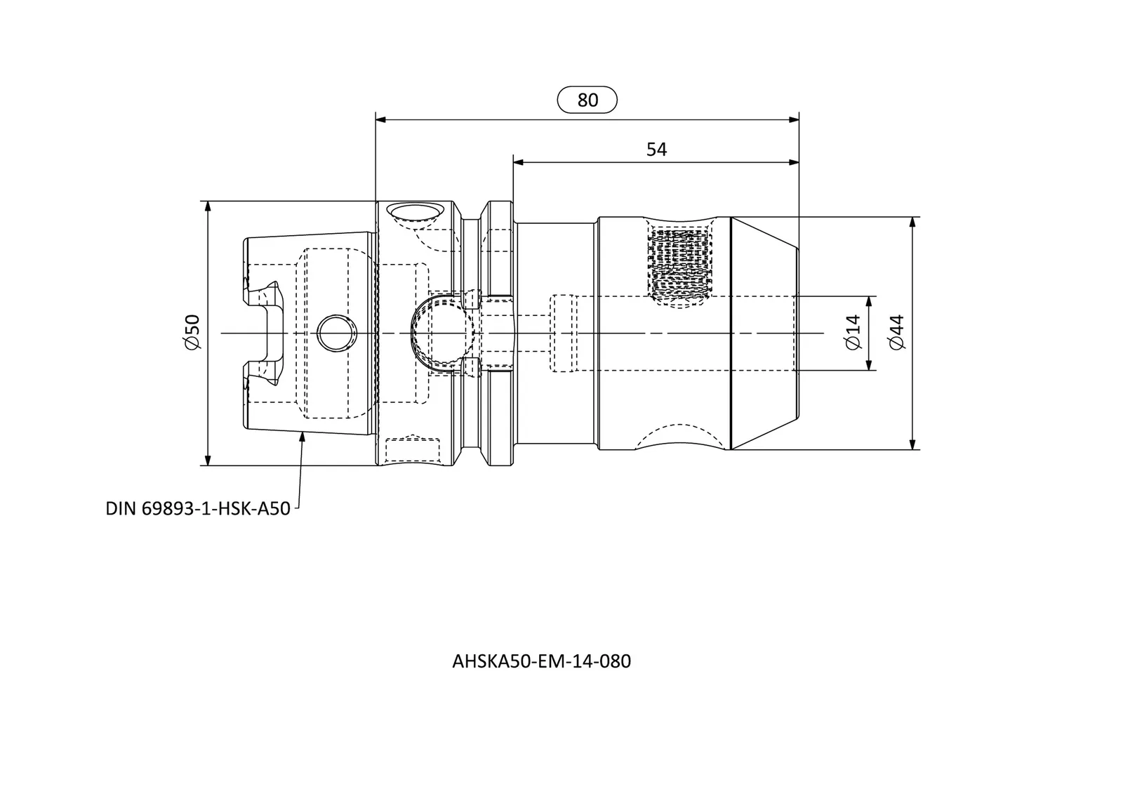 AHSKA50-EM-14-080 &mdash; dimensioned drawing