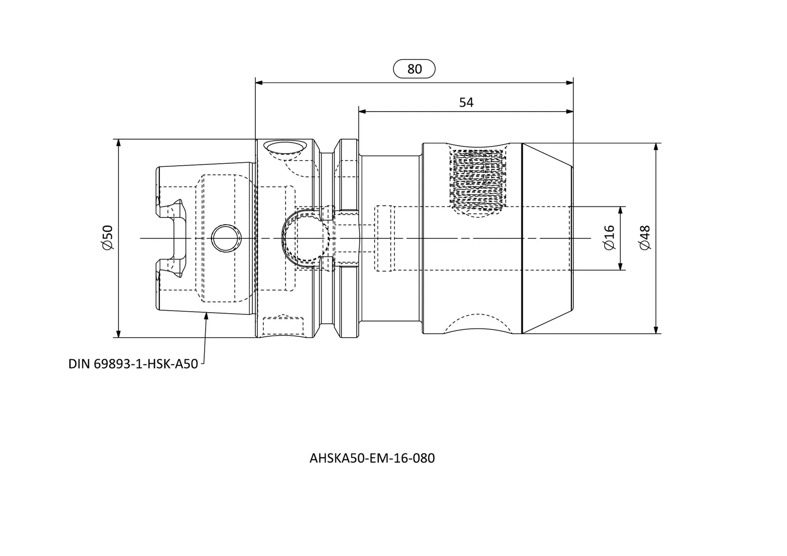 AHSKA50-EM-16-080 &mdash; dimensioned drawing
