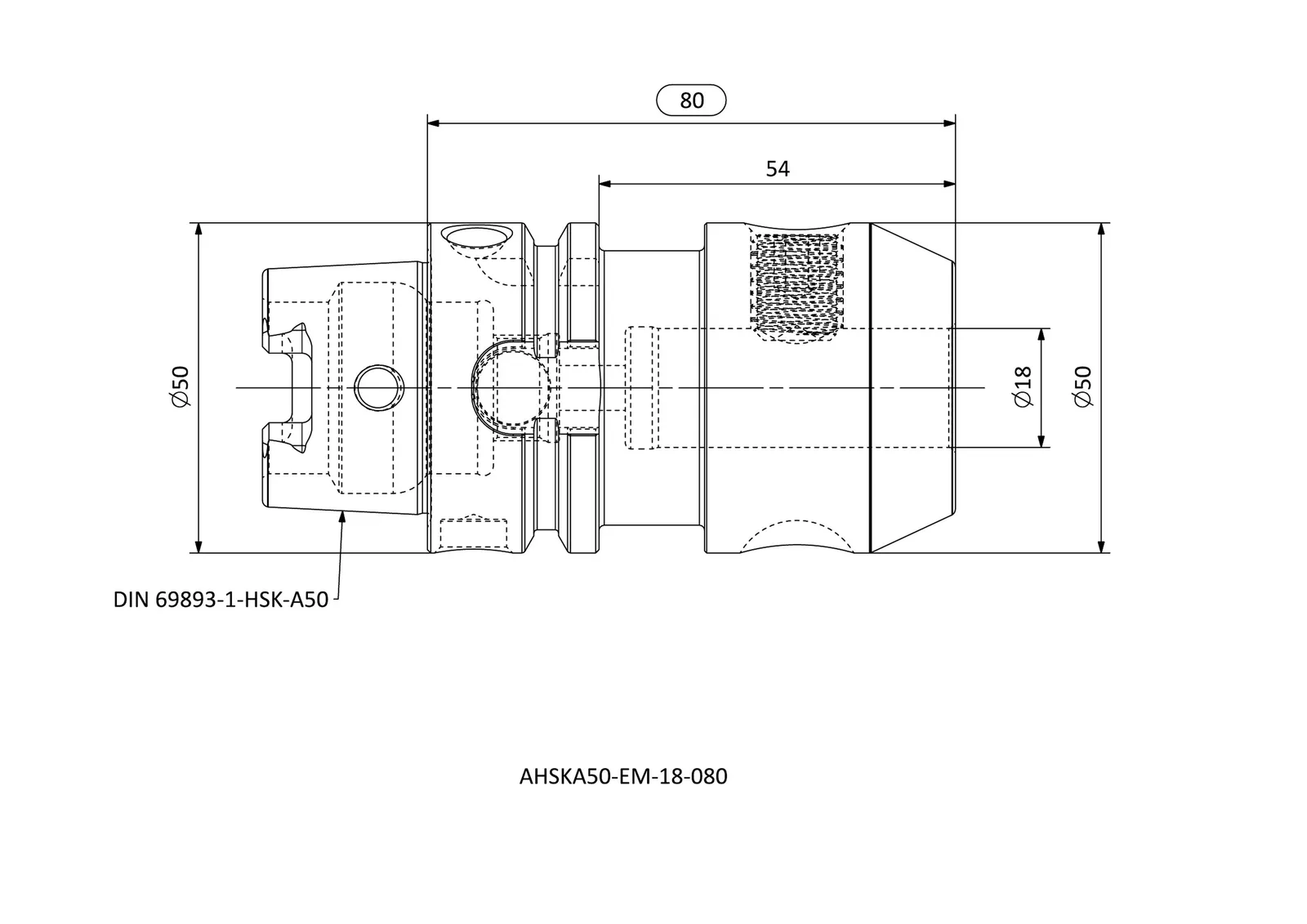 AHSKA50-EM-18-080 &mdash; dimensioned drawing