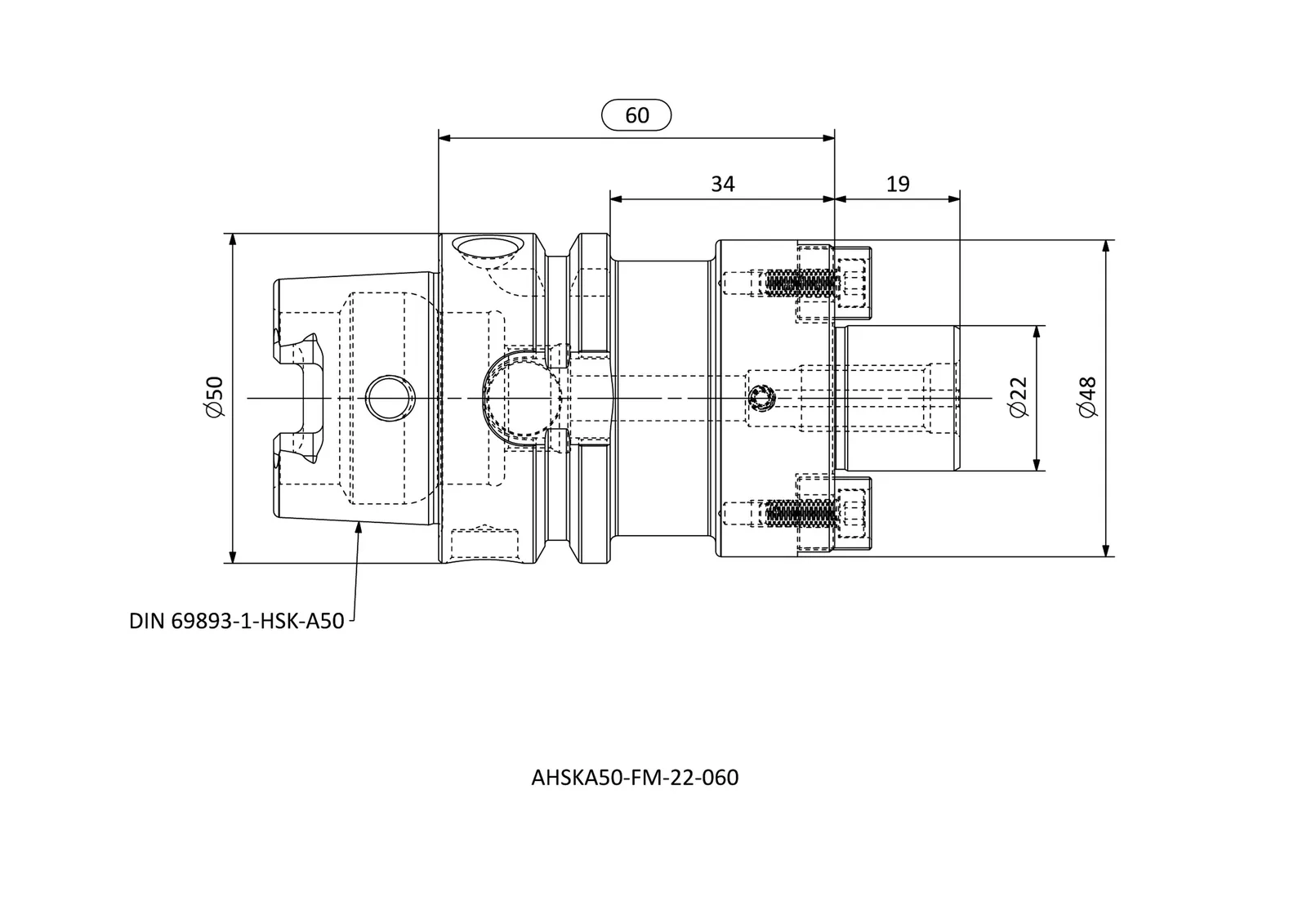 AHSKA50-FM-22-060 &mdash; dimensioned drawing