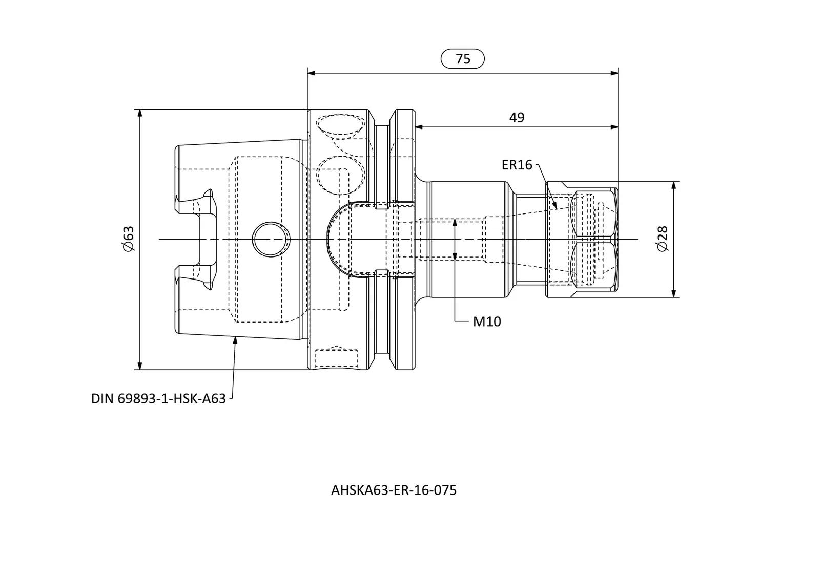 AHSKA63-ER-16-075 &mdash; dimensioned drawing