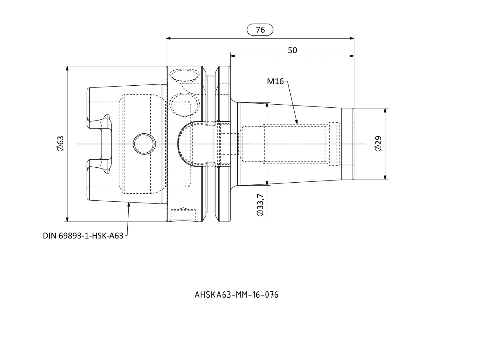 AHSKA63-MM-16-076 &mdash; dimensioned drawing