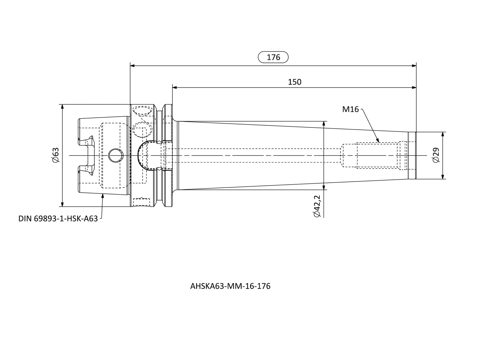 AHSKA63-MM-16-176 &mdash; dimensioned drawing
