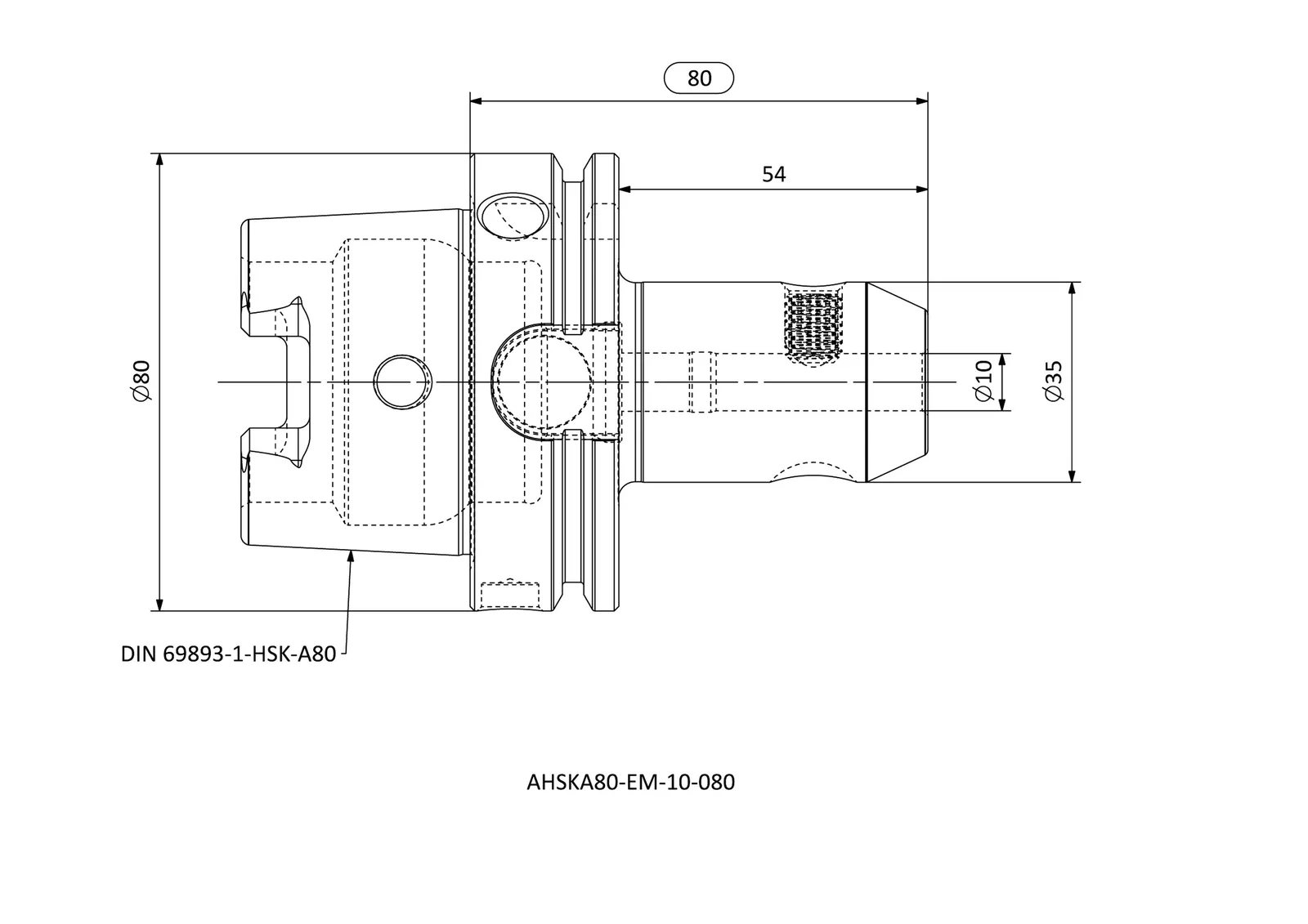AHSKA80-EM-10-080 &mdash; dimensioned drawing