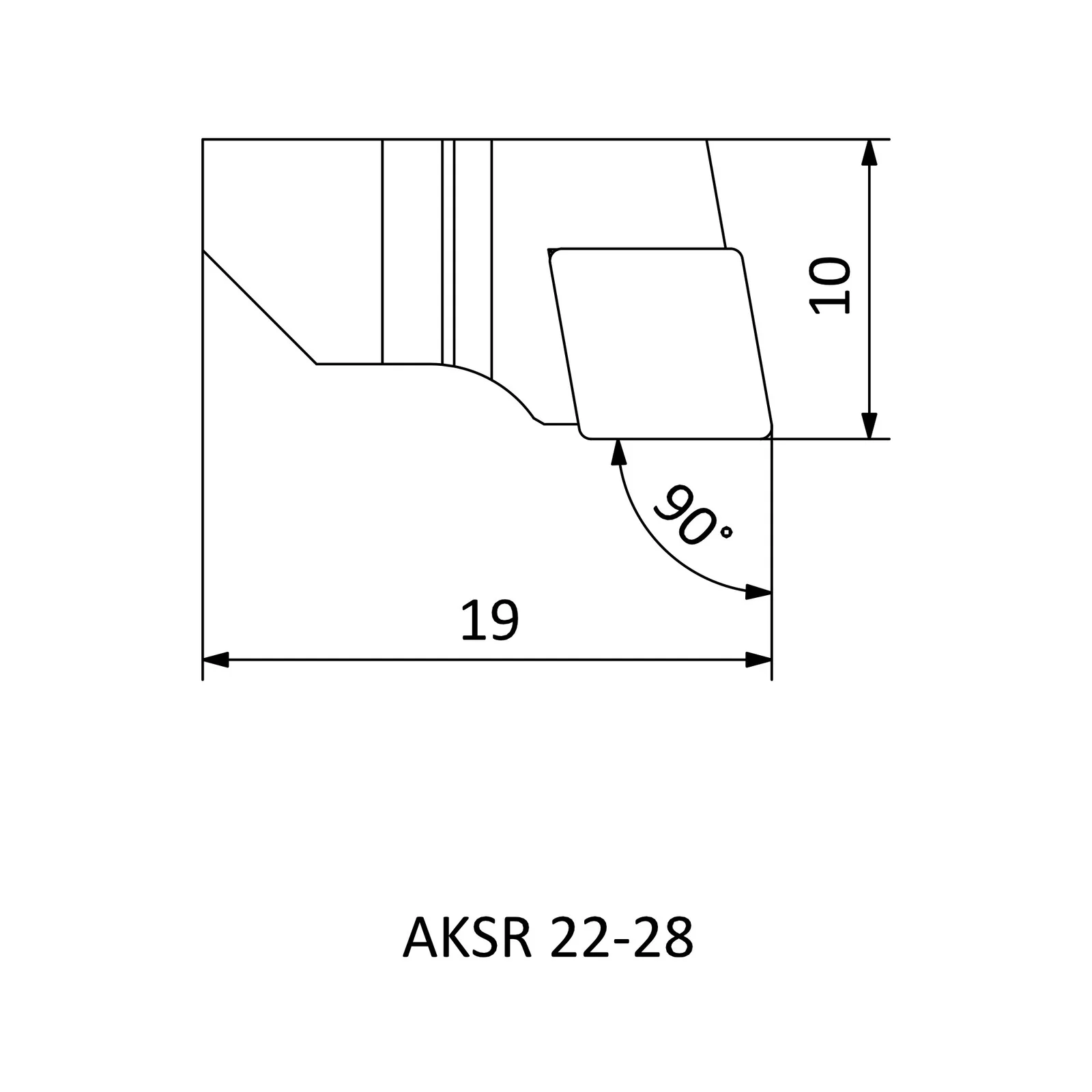 AKSR 22-28 &mdash; dimensioned drawing