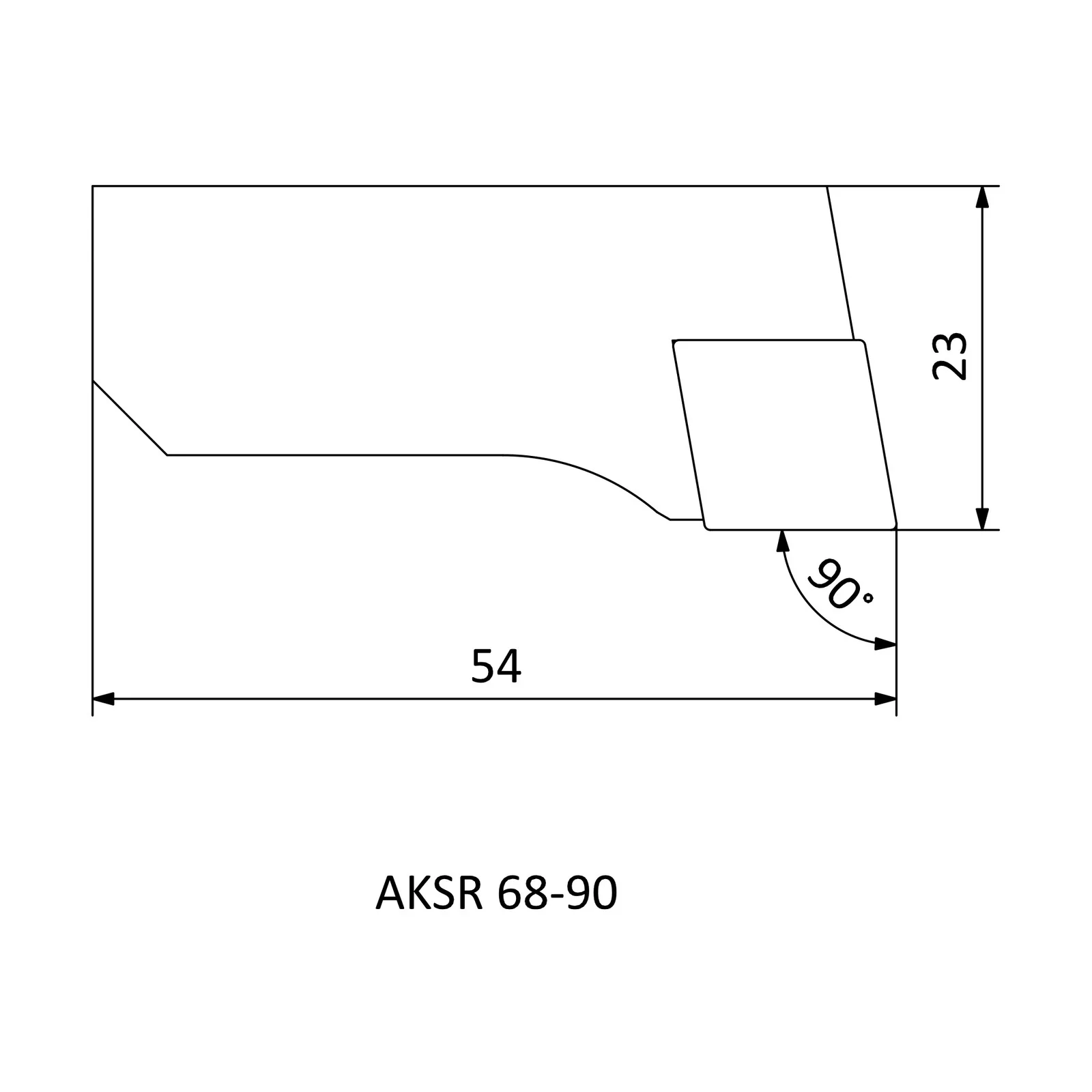 AKSR 68-90 &mdash; dimensioned drawing