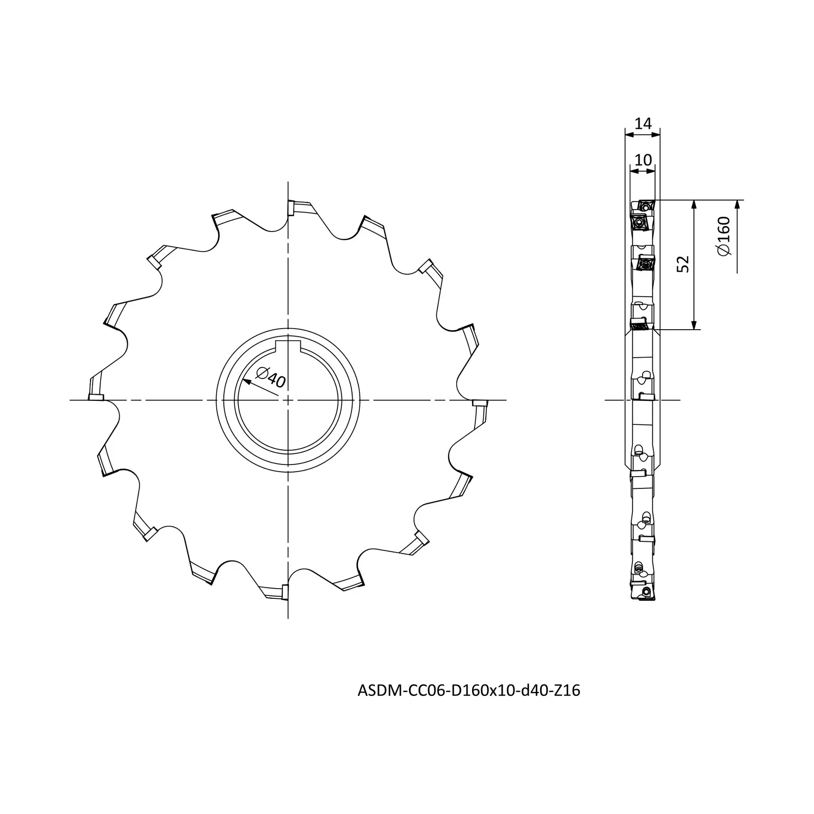 ASDM-CC06-D160x10-d40-Z16 &mdash; dimensioned drawing