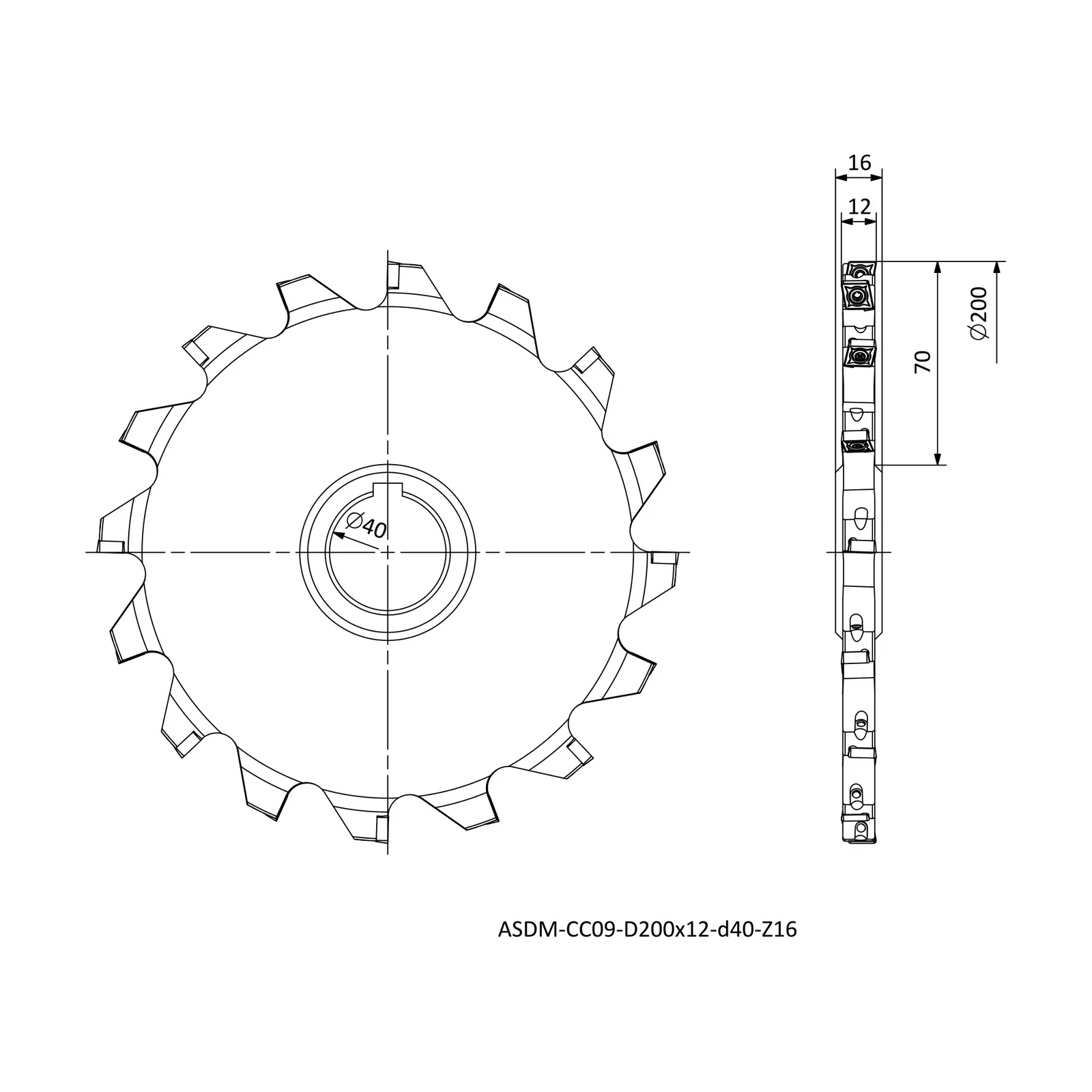 ASDM-CC09-D200x12-d40-Z16 &mdash; dimensioned drawing
