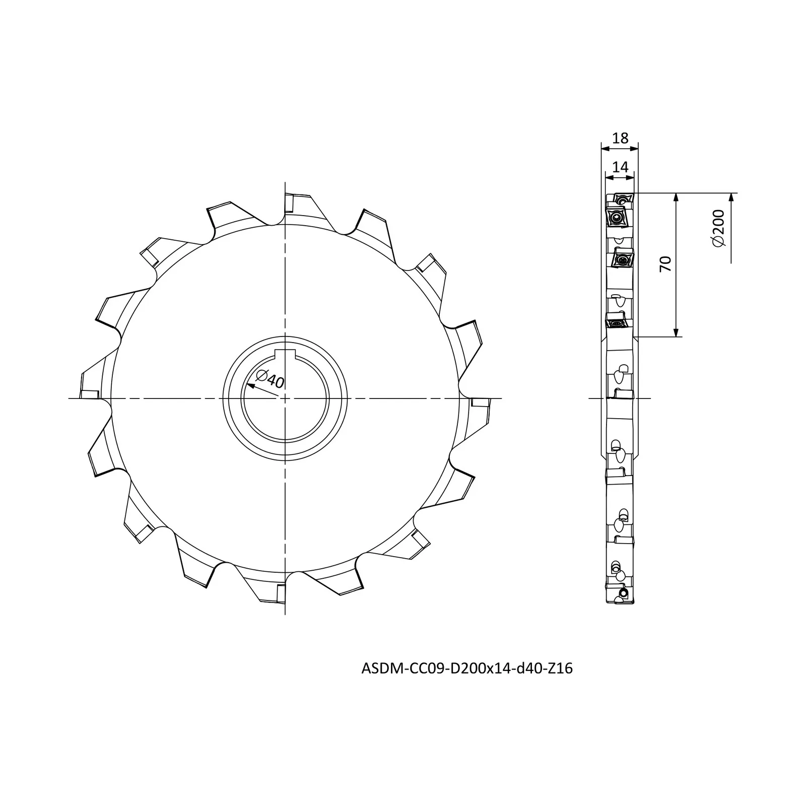 ASDM-CC09-D200x14-d40-Z16 &mdash; dimensioned drawing