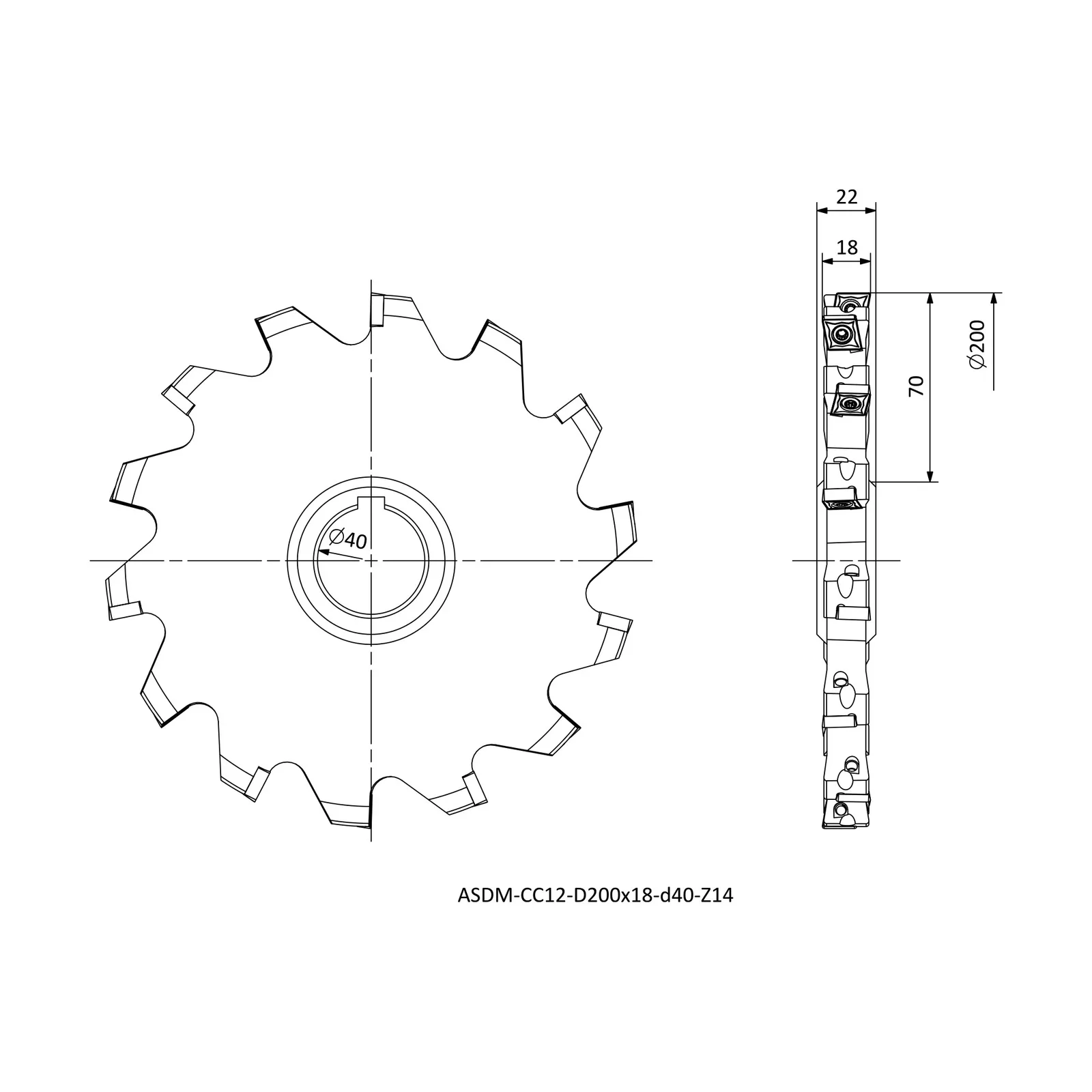 ASDM-CC12-D200x18-d40-Z14 &mdash; dimensioned drawing