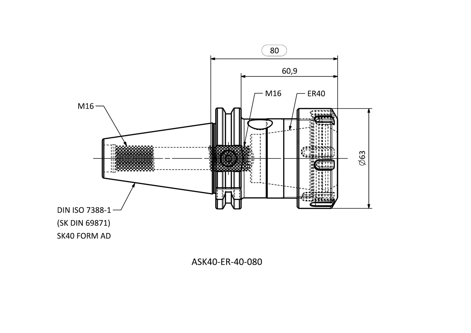 ASK40-ER-40-080 &mdash; dimensioned drawing
