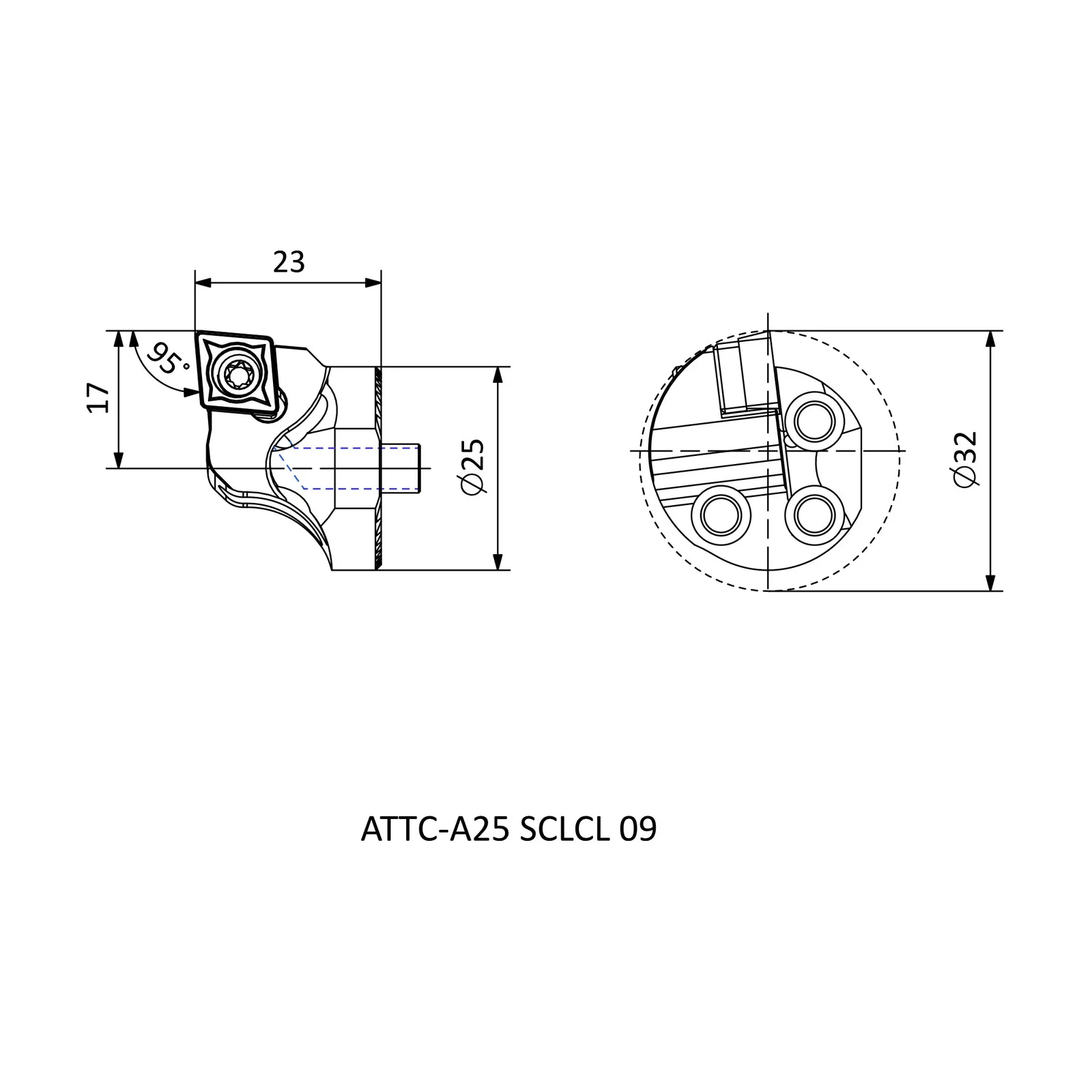 ATTC-A25 SCLCL 09 &mdash; dimensioned drawing
