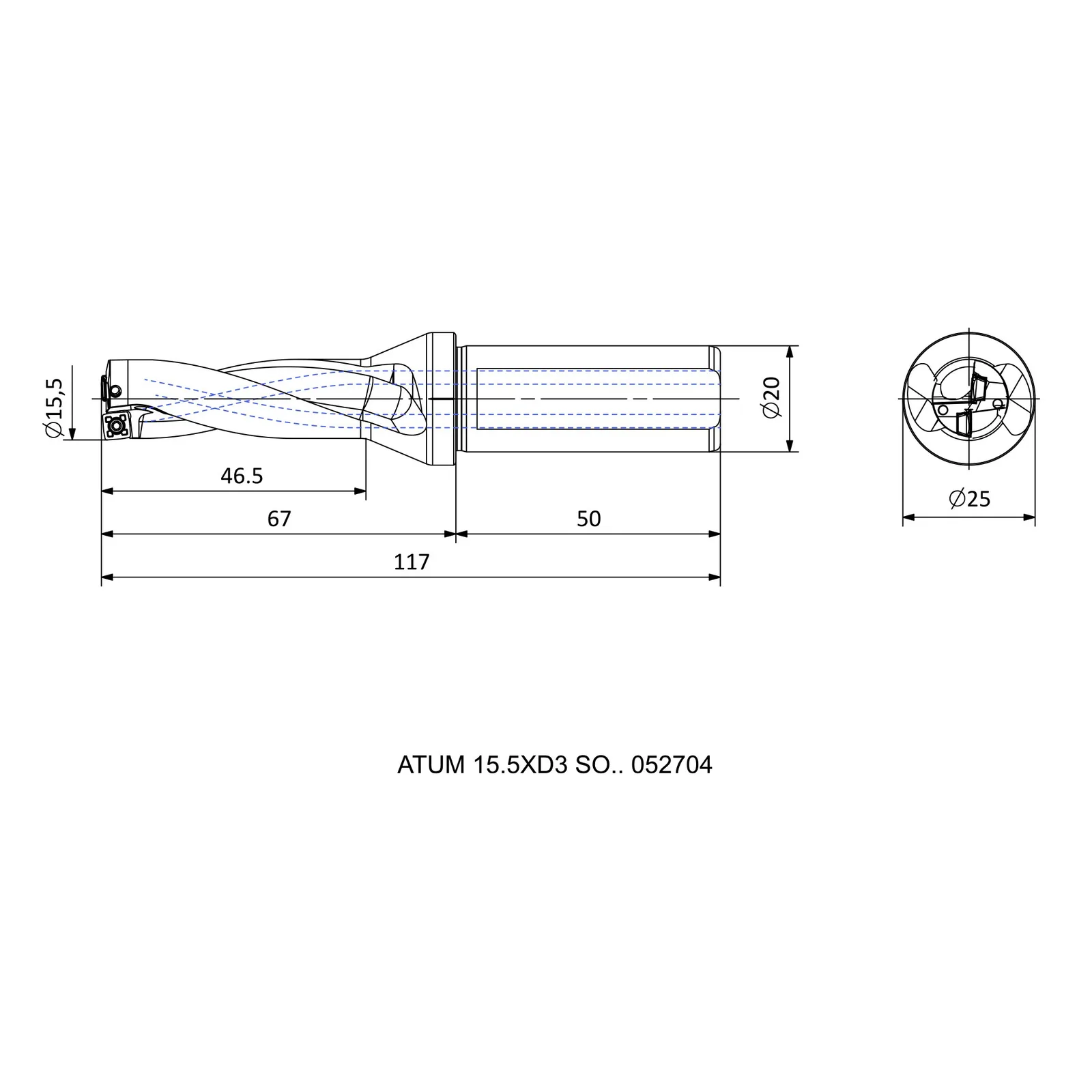 ATUM 15.5XD3 SO.. 052704 &mdash; dimensioned drawing