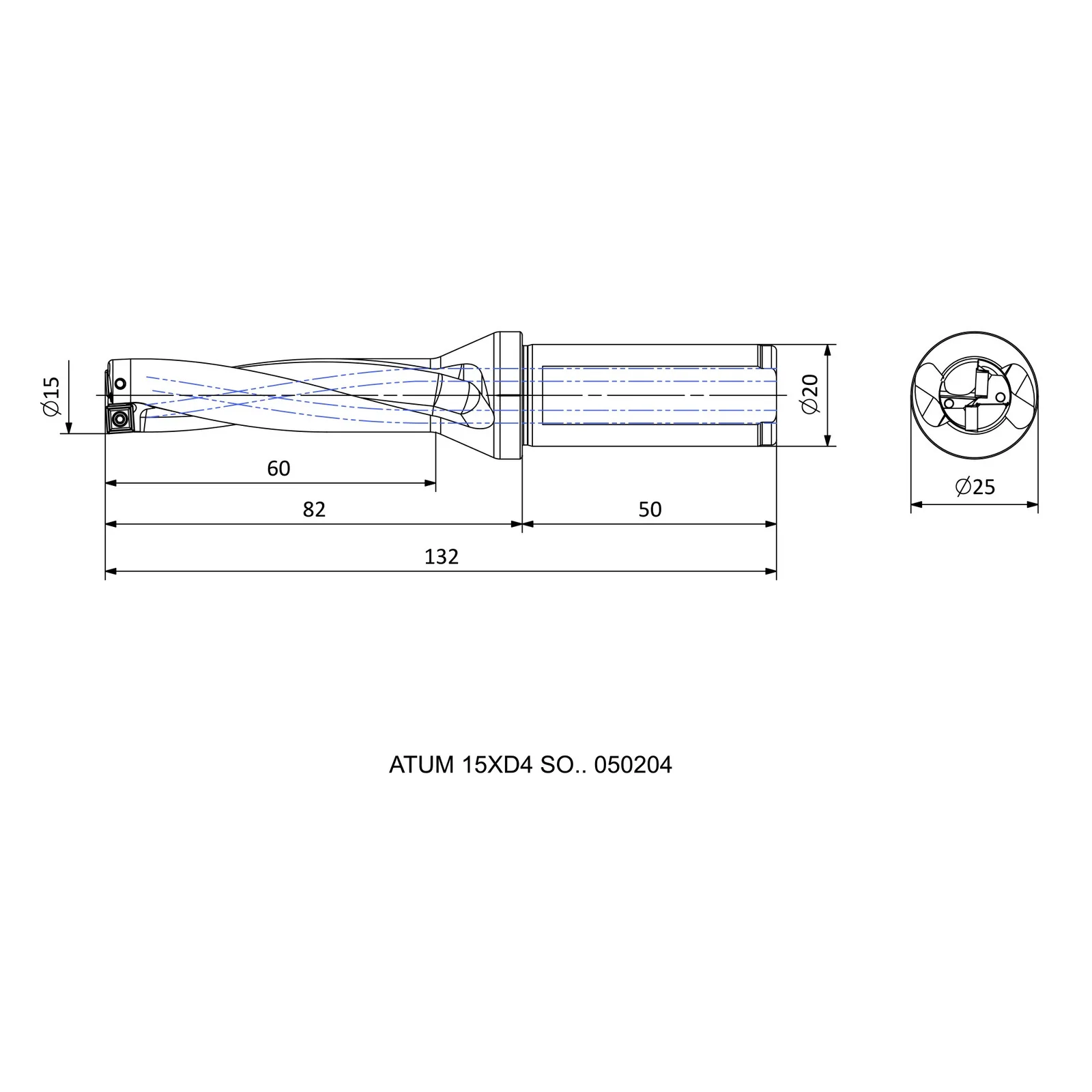 ATUM 15XD4 SO.. 050204 &mdash; dimensioned drawing