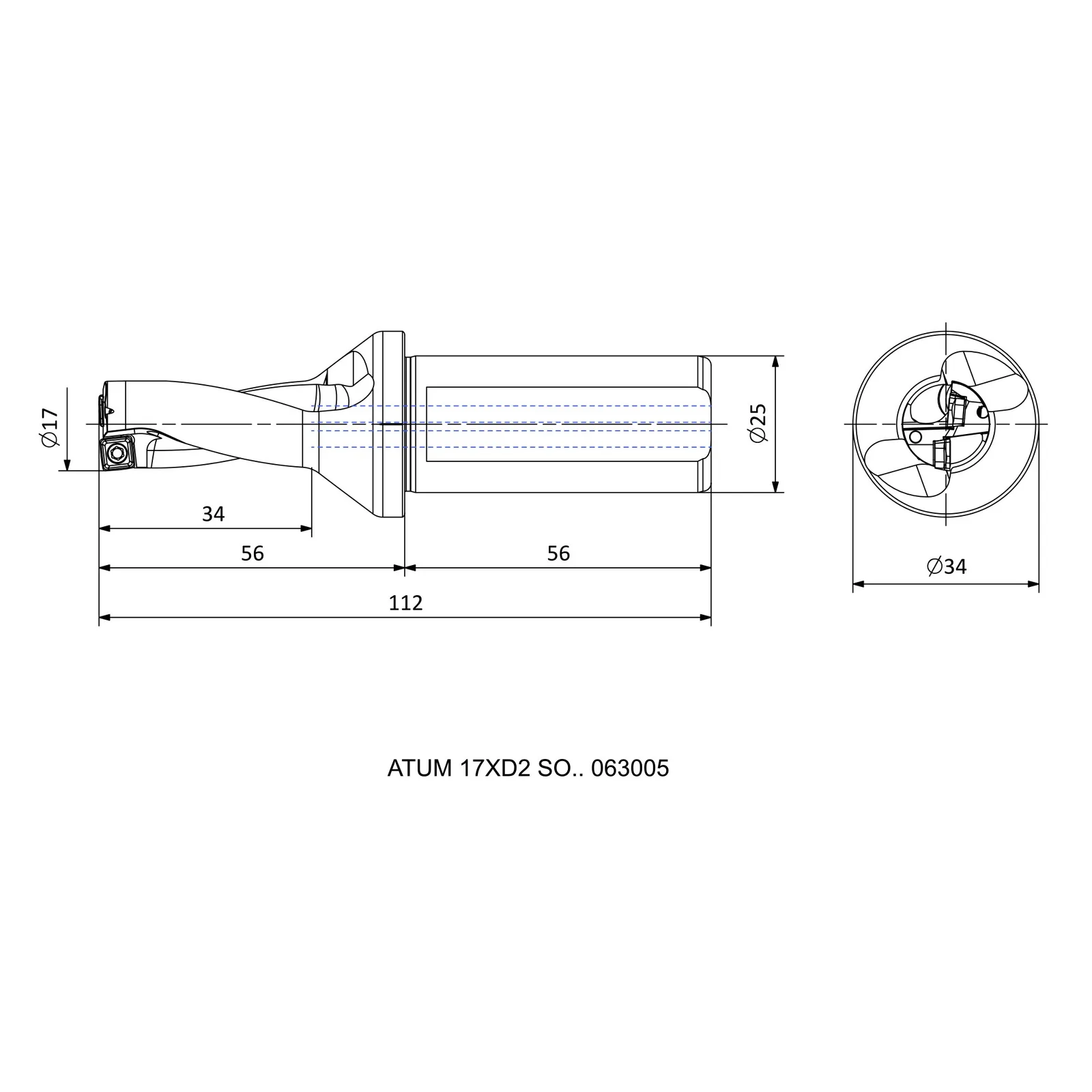 ATUM 17XD2 SO.. 063005 &mdash; dimensioned drawing