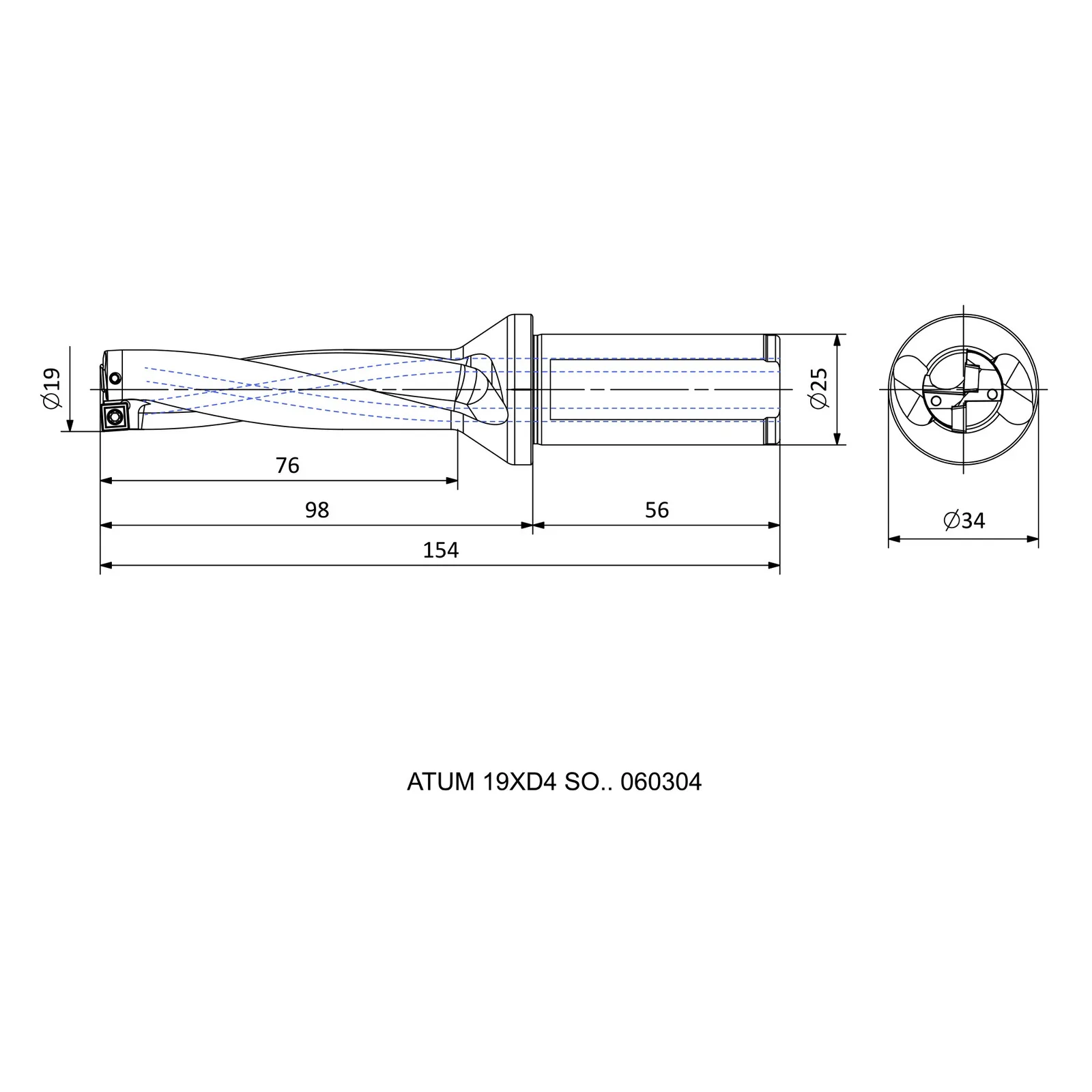 ATUM 19XD4 SO.. 060304 &mdash; dimensioned drawing