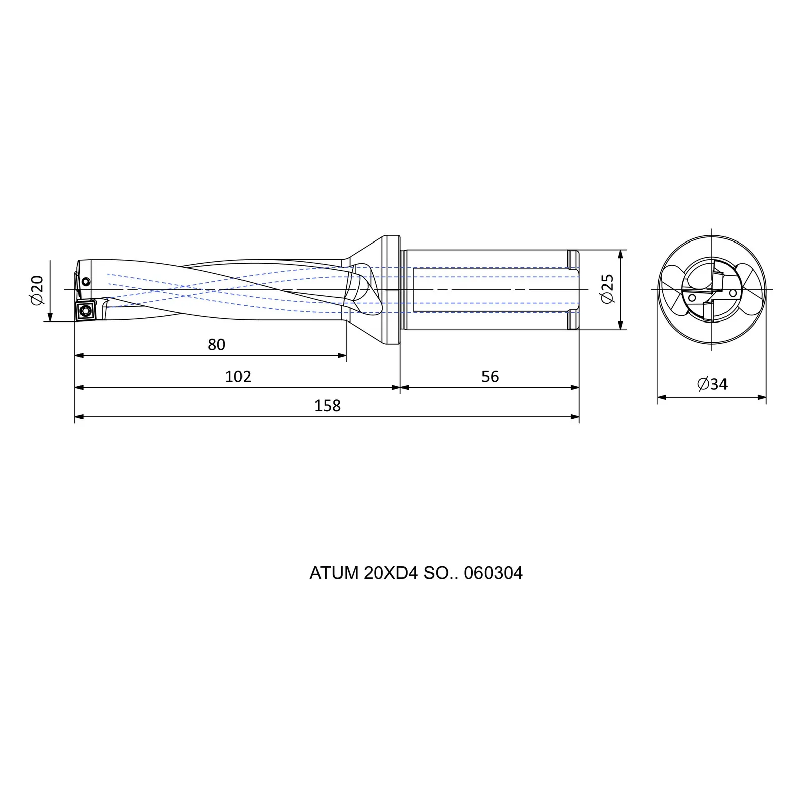 ATUM 20XD4 SO.. 060304 &mdash; dimensioned drawing