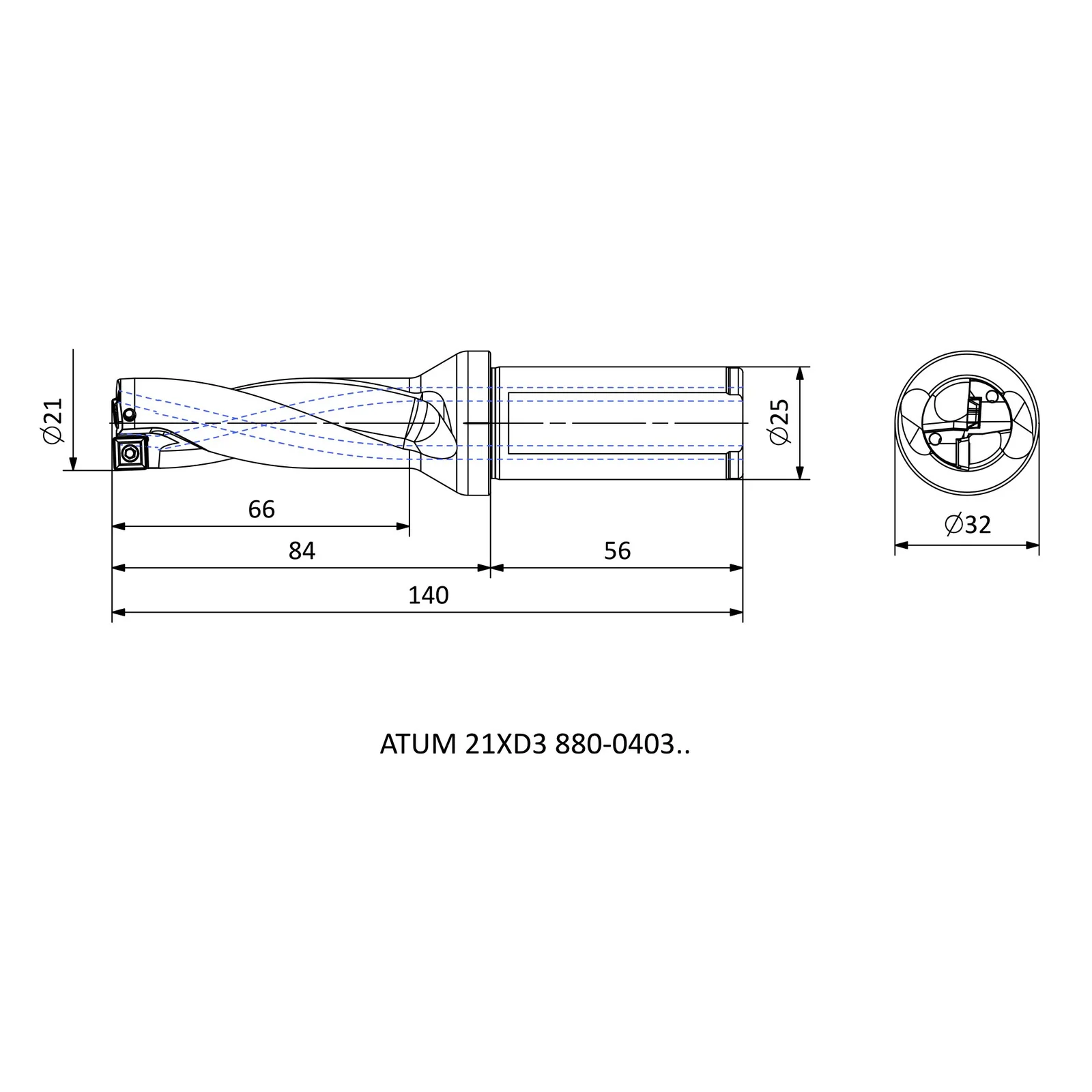 ATUM 21XD3 880-0403.. &mdash; dimensioned drawing