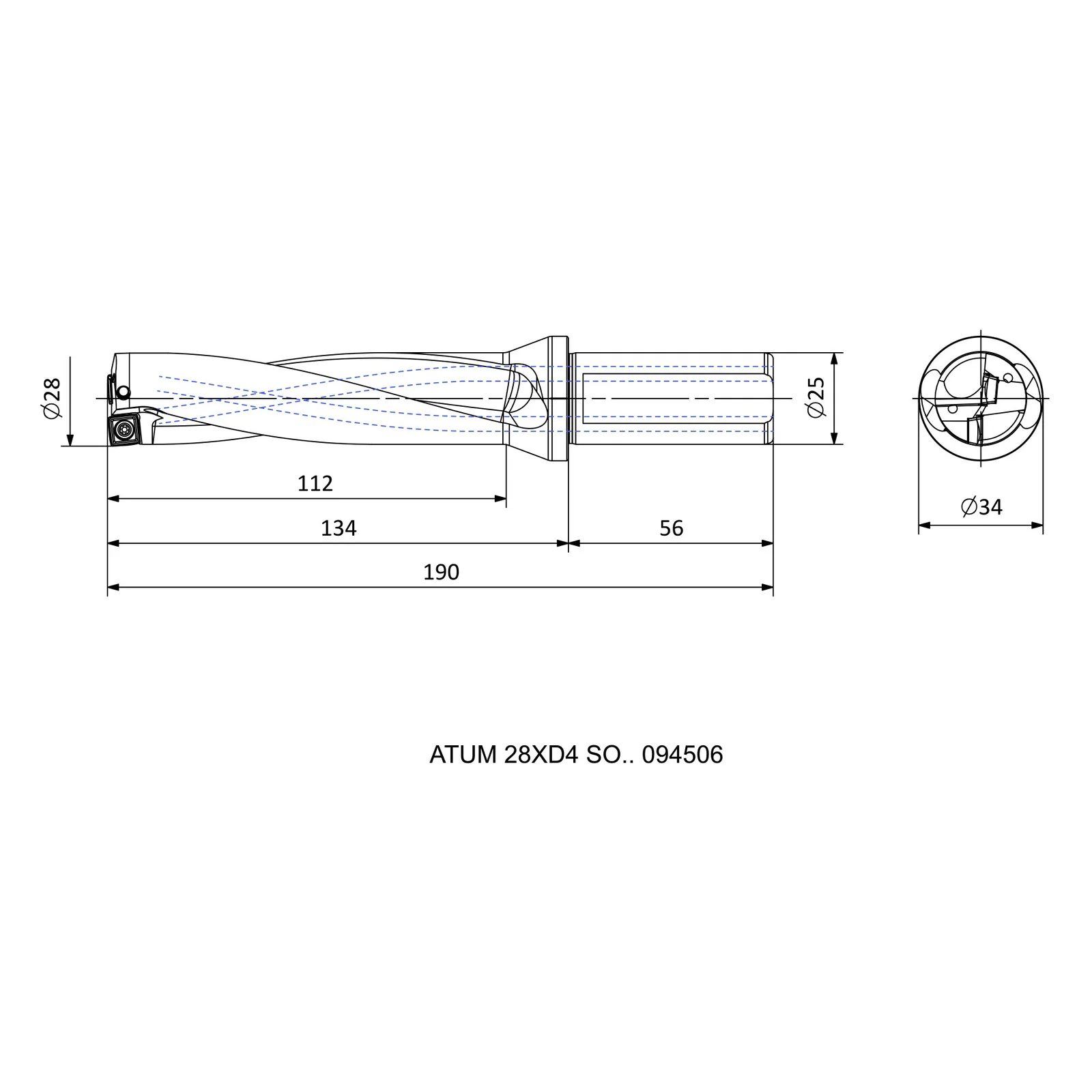 ATUM 28XD4 SO.. 094506 &mdash; dimensioned drawing
