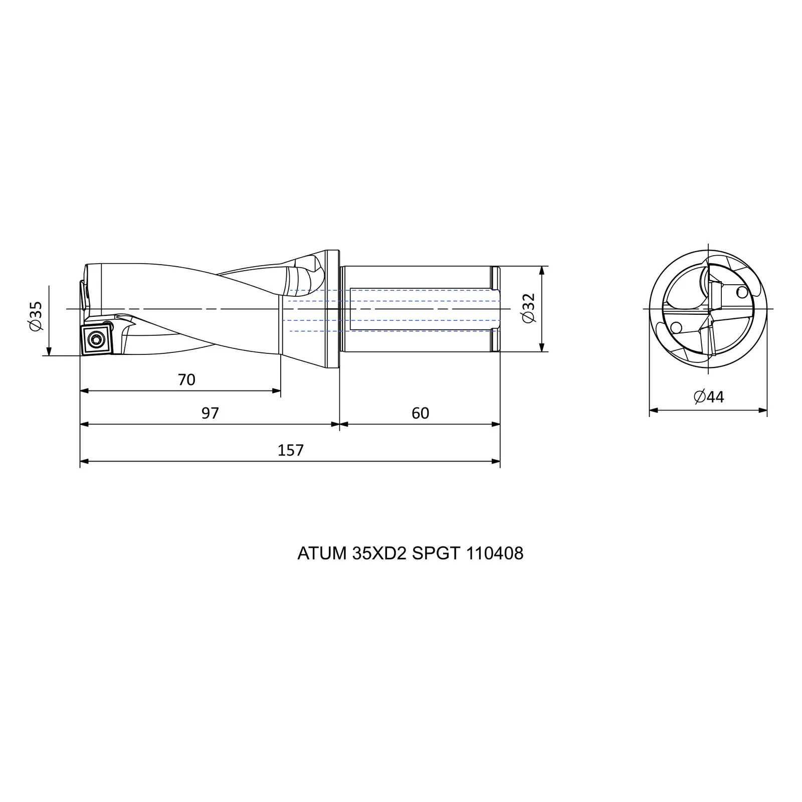 ATUM 35XD2 SPGT 110408 &mdash; dimensioned drawing