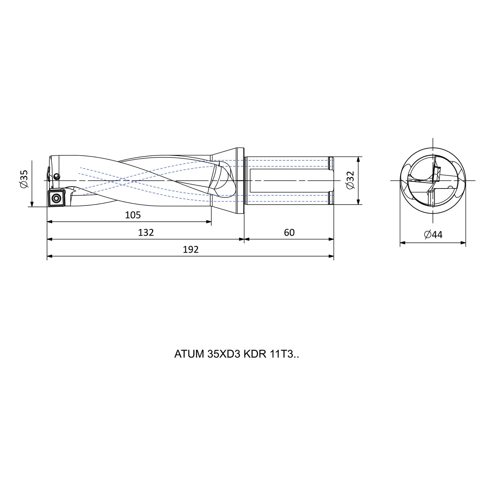 ATUM 35XD3 KDR 11T3.. &mdash; dimensioned drawing