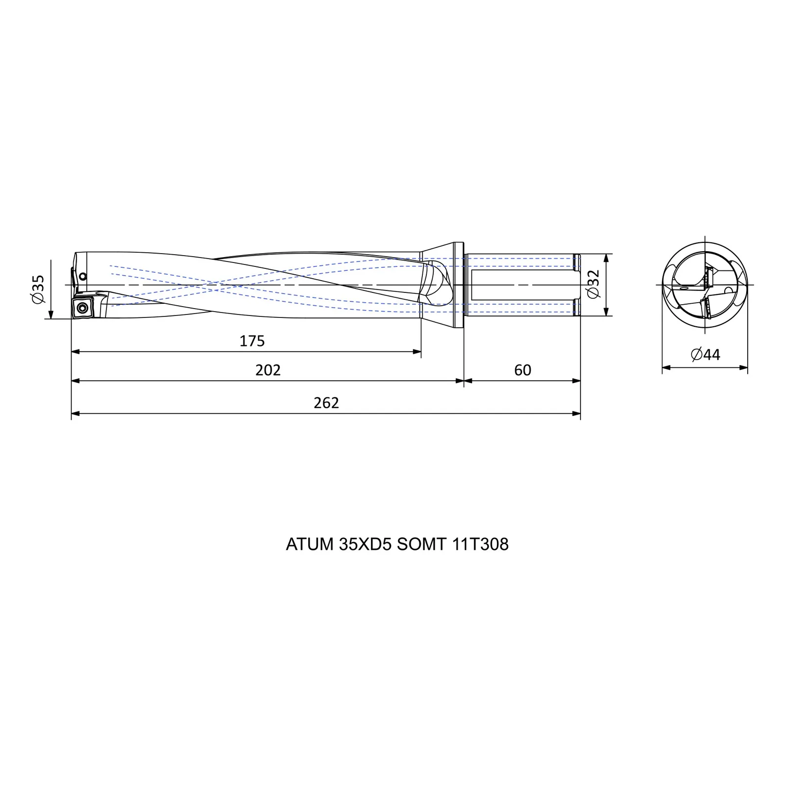 ATUM 35XD5 SOMT 11T308 &mdash; dimensioned drawing