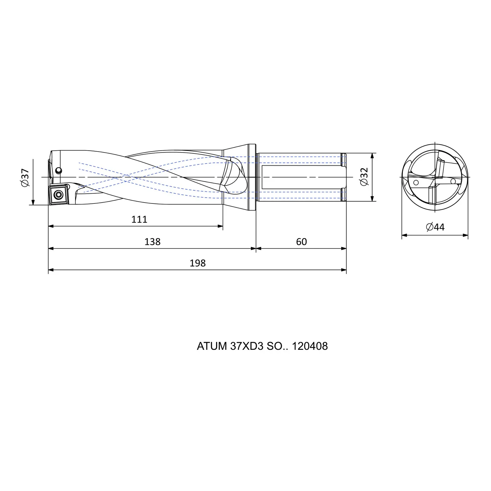 ATUM 37XD3 SO.. 120408 &mdash; dimensioned drawing