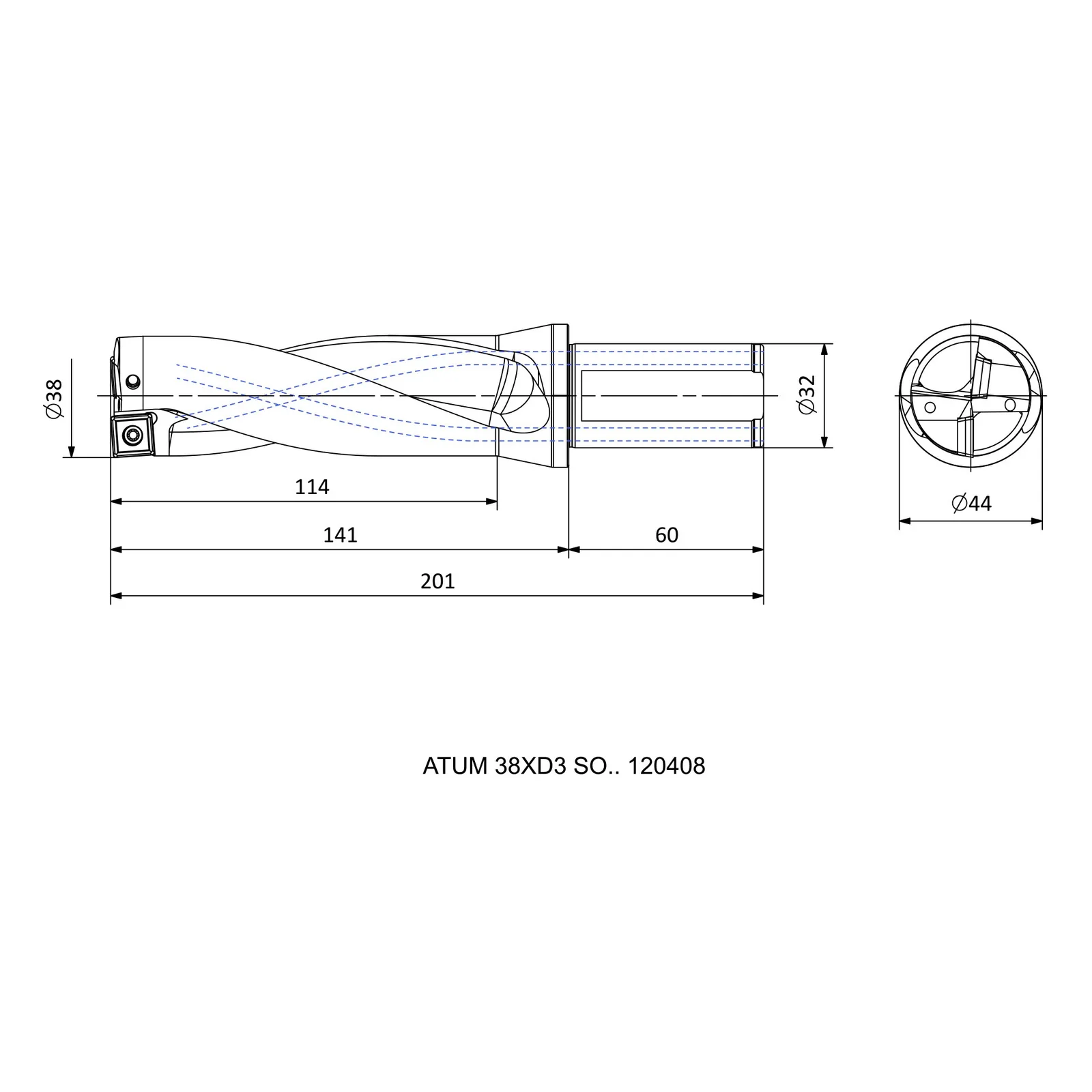 ATUM 38XD3 SO.. 120408 &mdash; dimensioned drawing