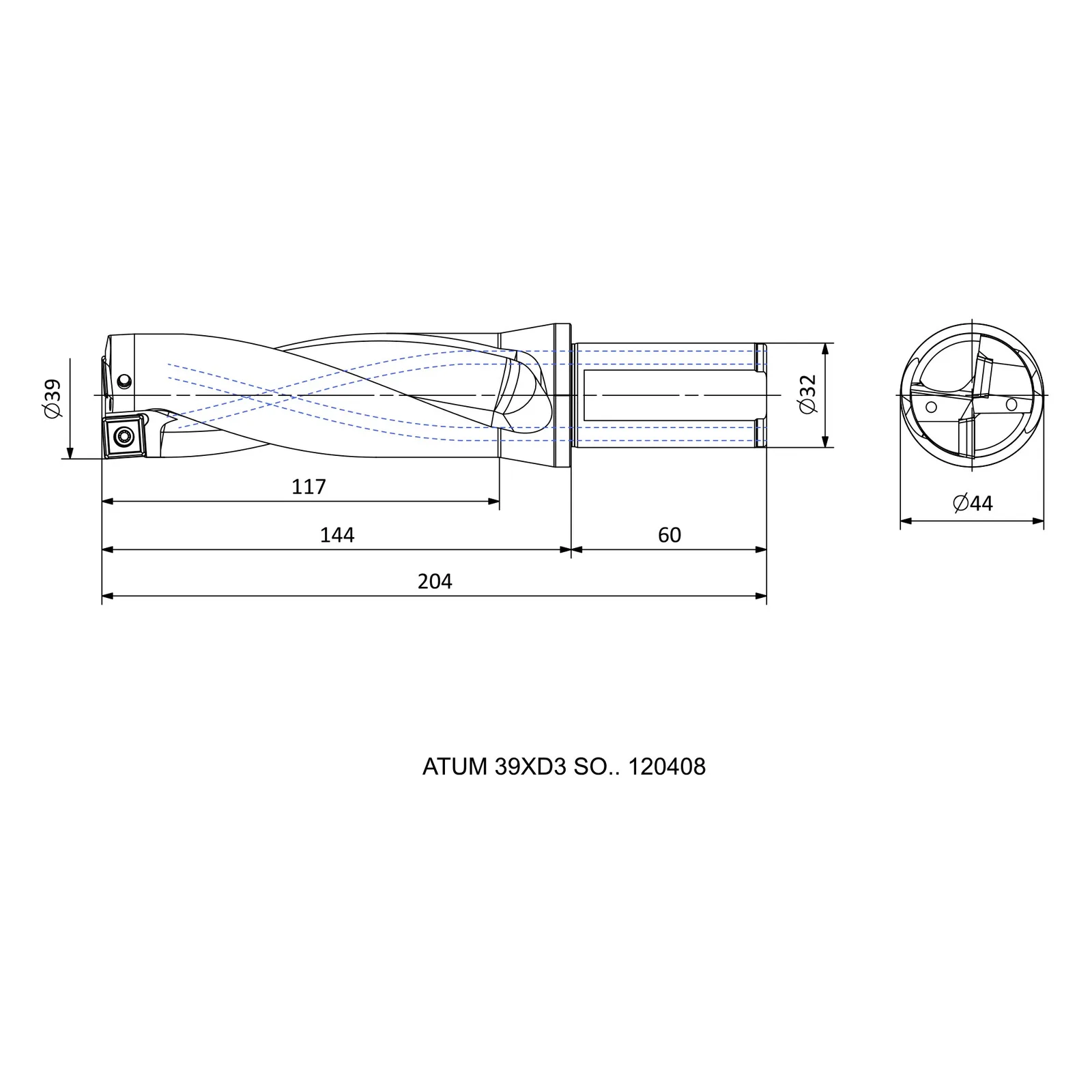 ATUM 39XD3 SO.. 120408 &mdash; dimensioned drawing