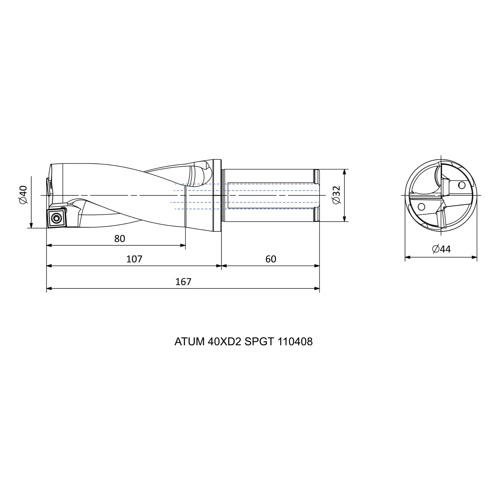 ATUM 40XD2 SPGT 110408 &mdash; dimensioned drawing