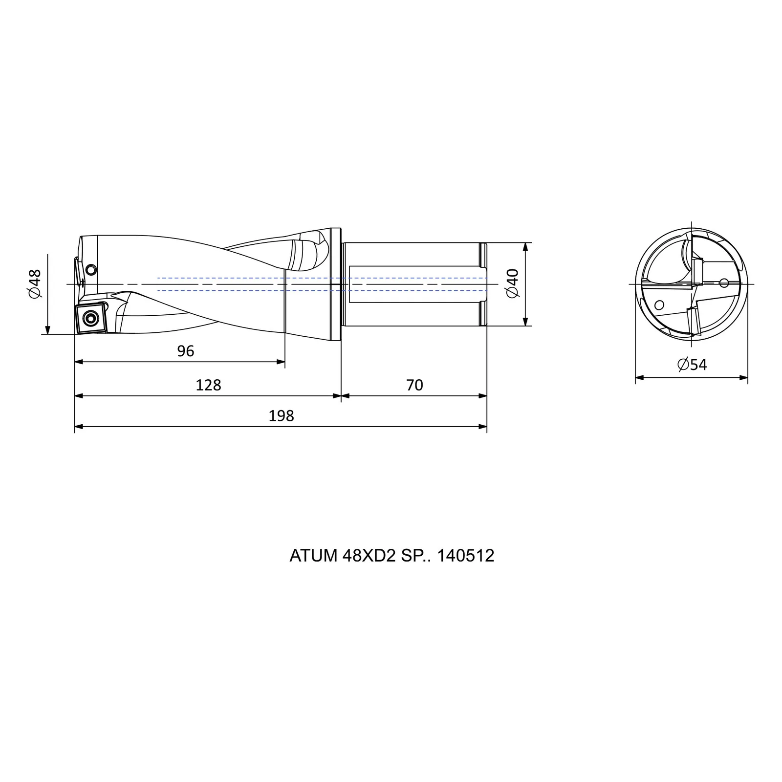 ATUM 48XD2 SP.. 140512 &mdash; dimensioned drawing