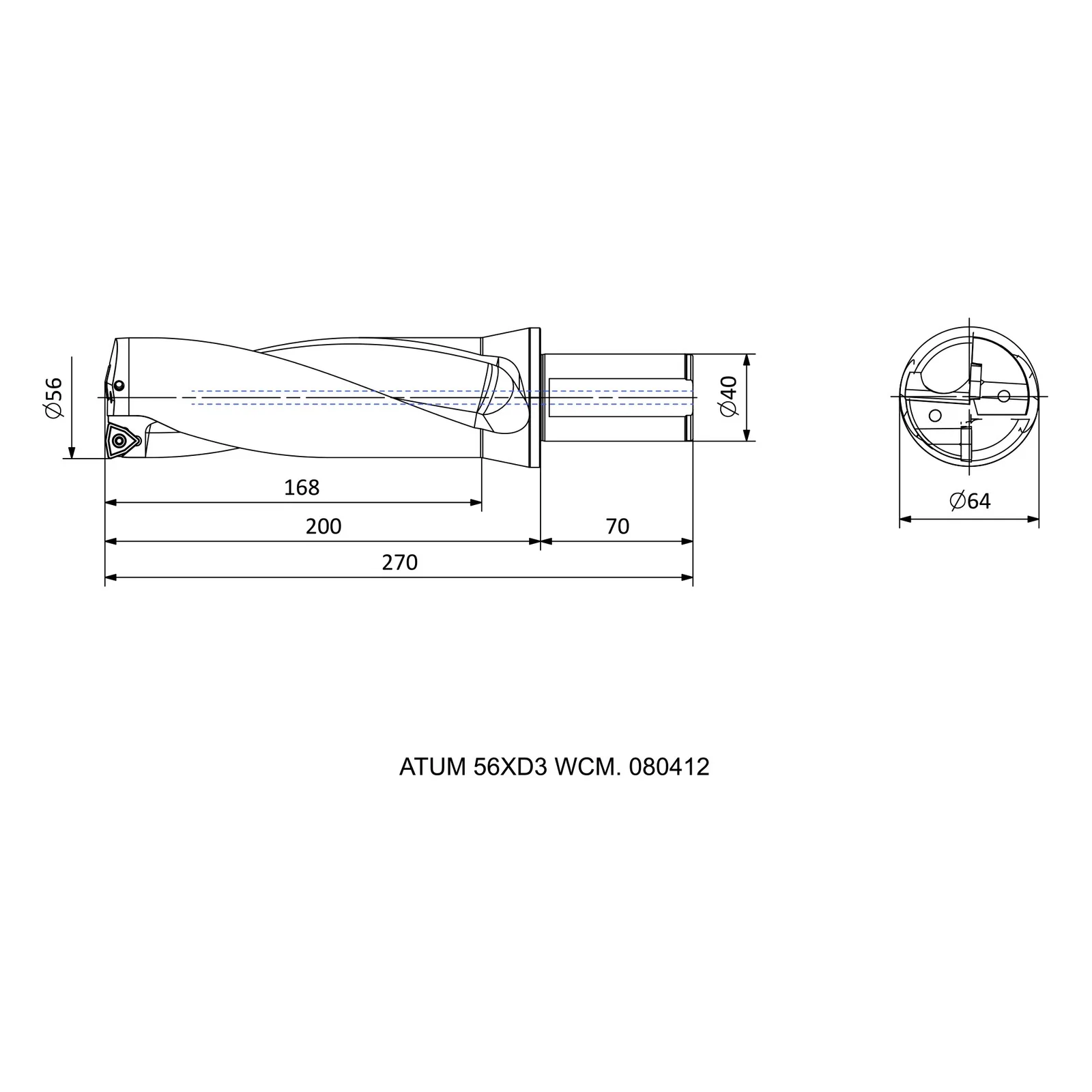 ATUM 56XD3 WCM. 080412 &mdash; dimensioned drawing
