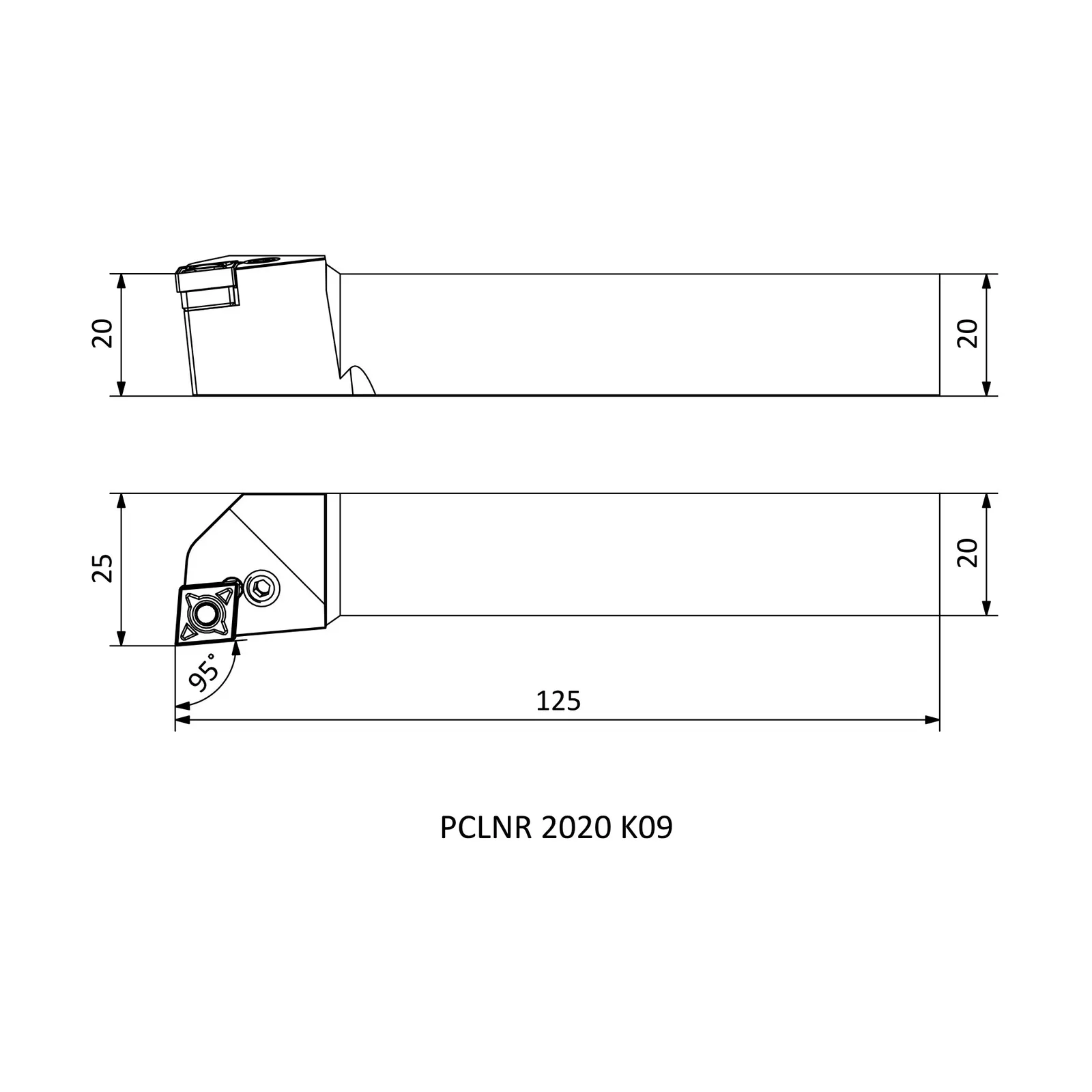 PCLNR 2020 K09 &mdash; dimensioned drawing