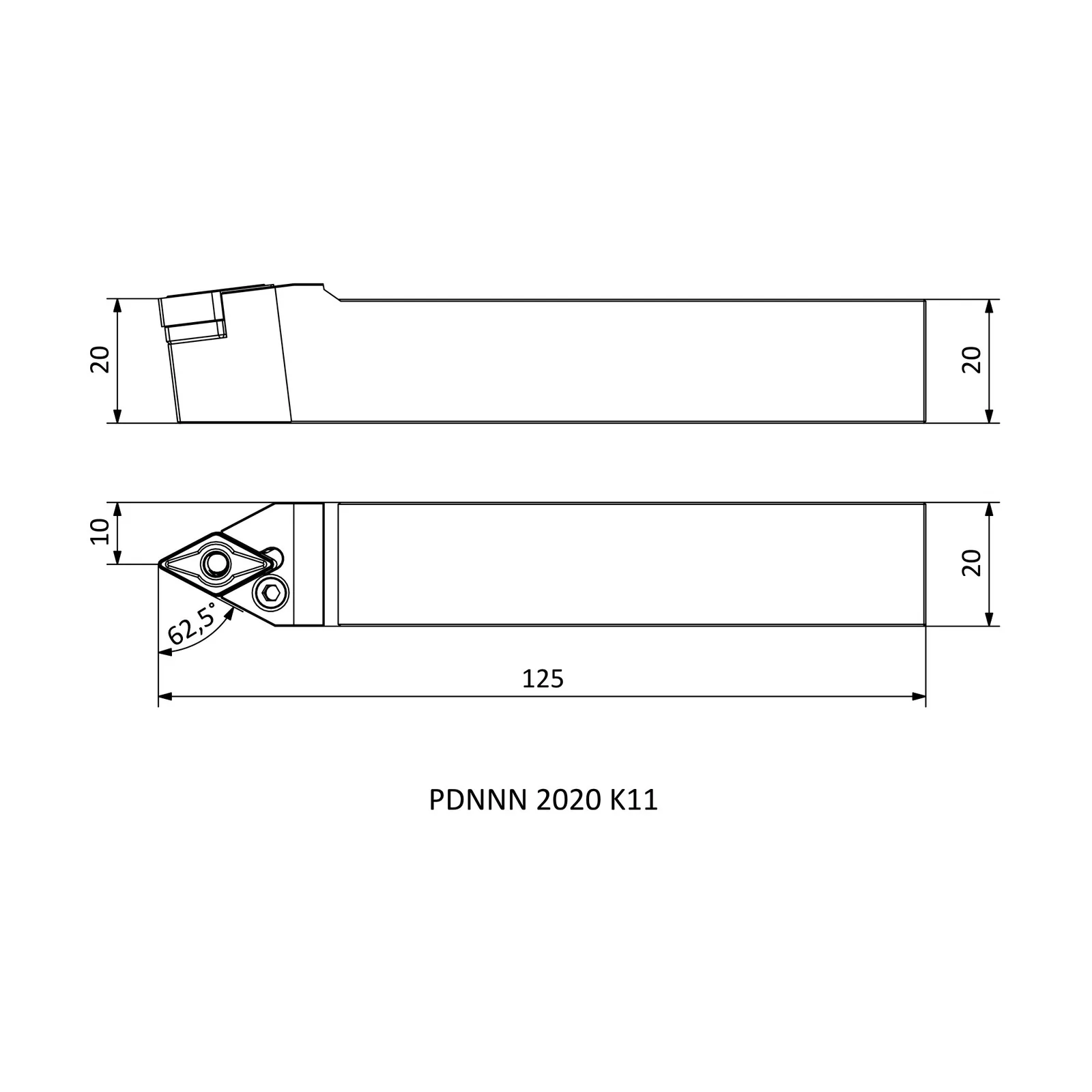 PDNNN 2020 K11 &mdash; dimensioned drawing